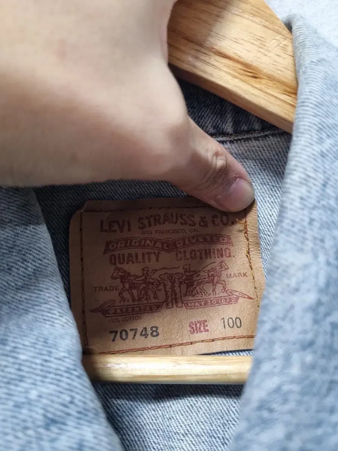 리바이스 데님 자켓 청자켓 100 상품이미지4