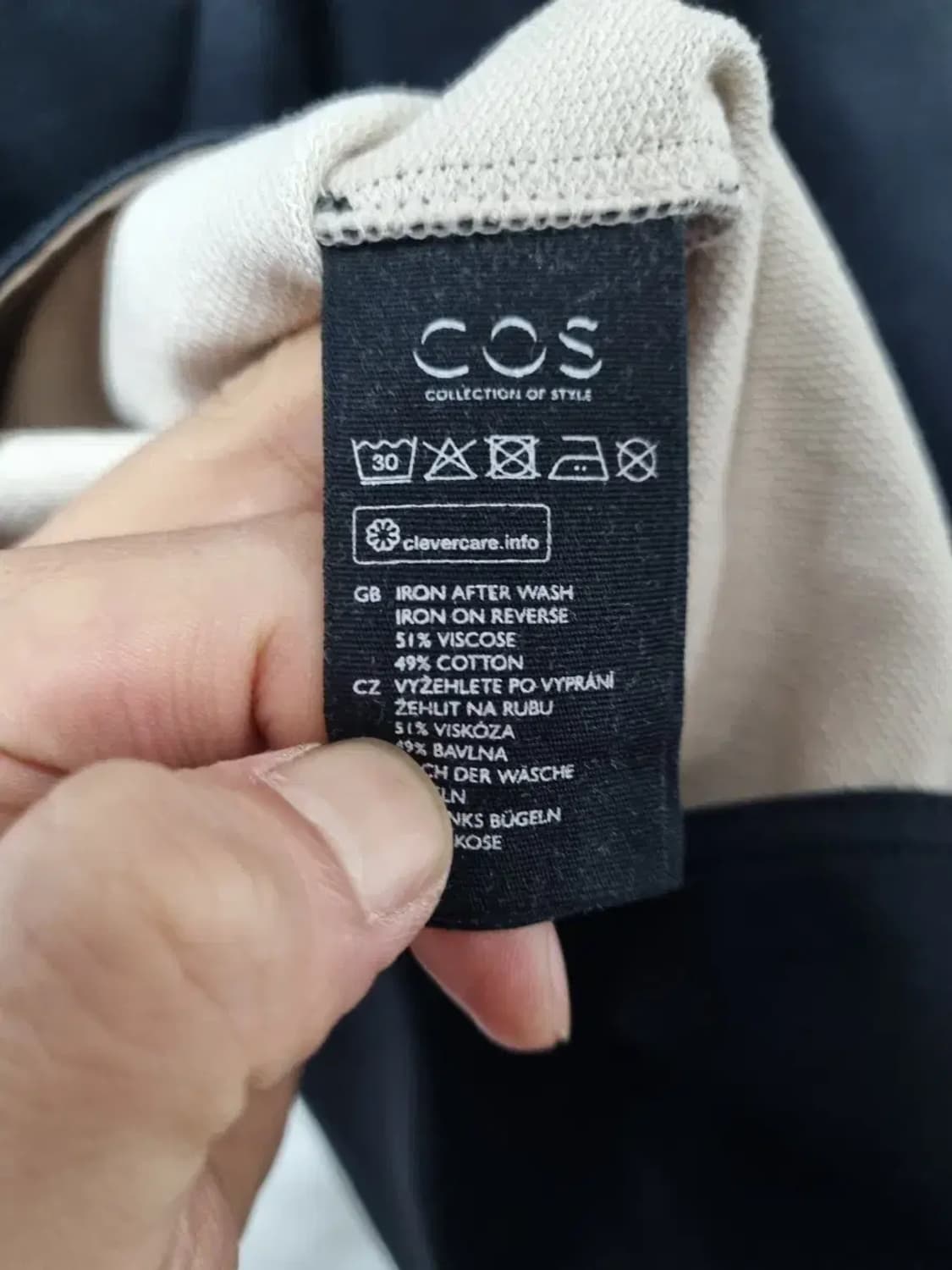 새상품) COS 블랙 원피스 95 상품이미지6