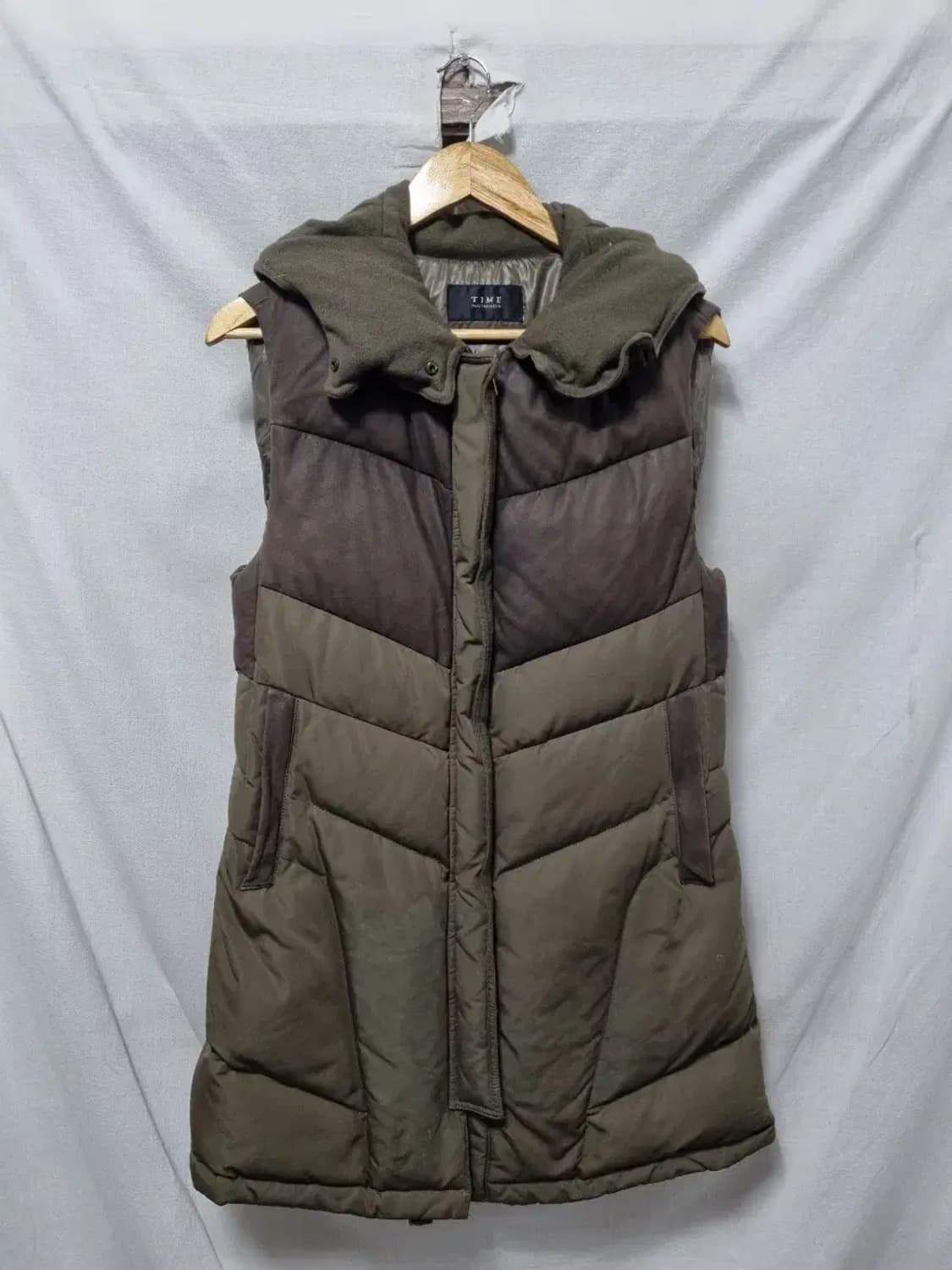 타임 포스트모던 롱 패딩 조끼 90 상품이미지1