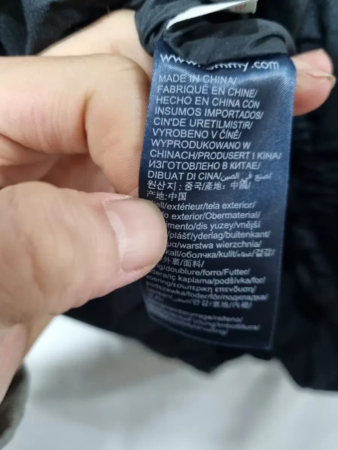 타미힐피거 블랙 후드 패딩 점퍼 95 상품이미지5