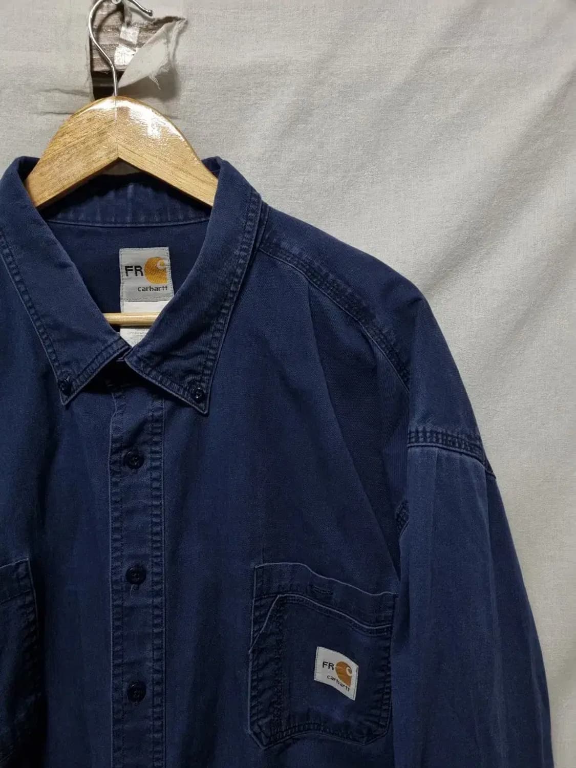 칼하트 FR 네이비 셔츠 110~115 상품이미지2