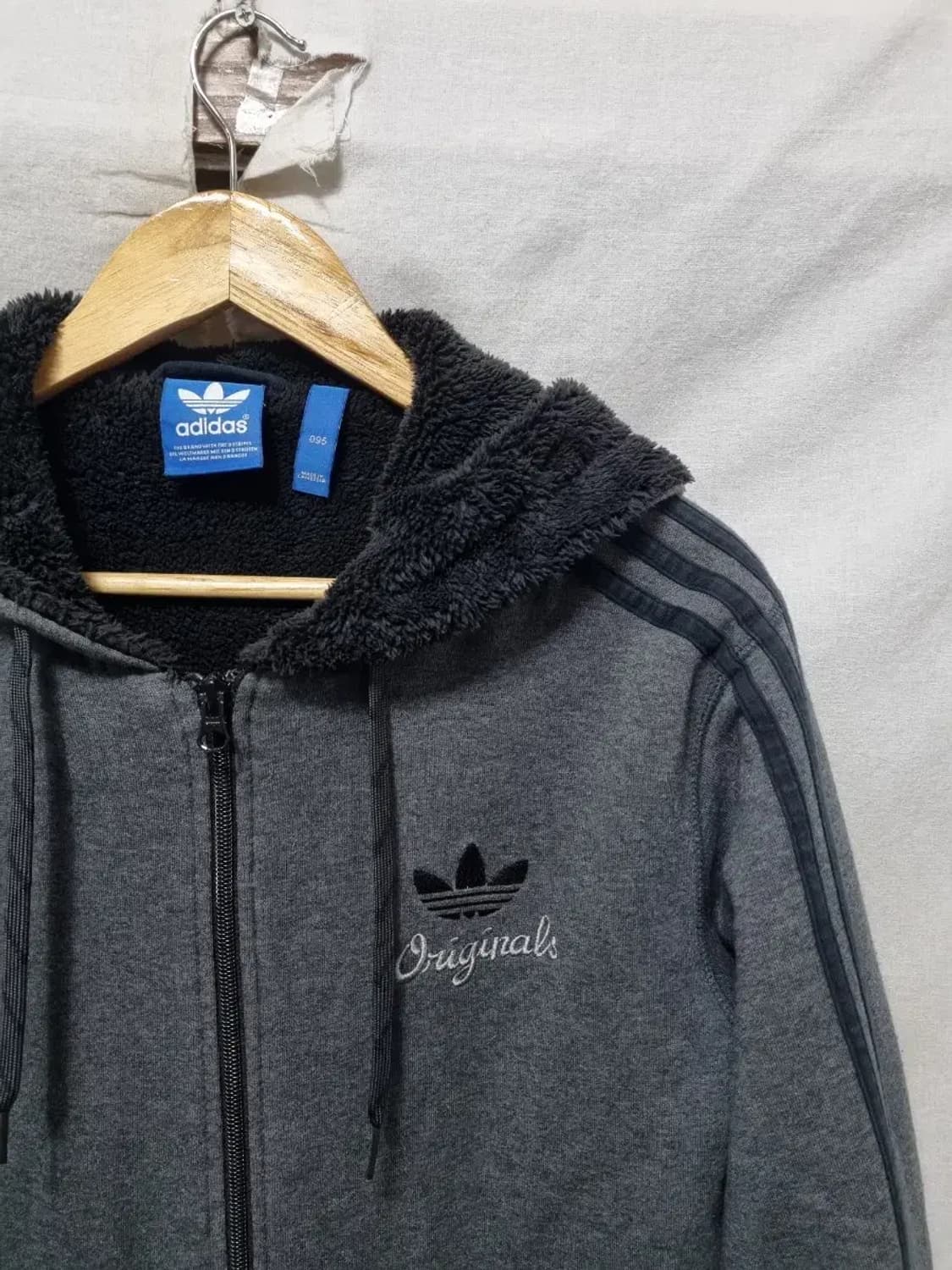 아디다스 오리지널 기모 후드 집업 자켓 95 상품이미지3