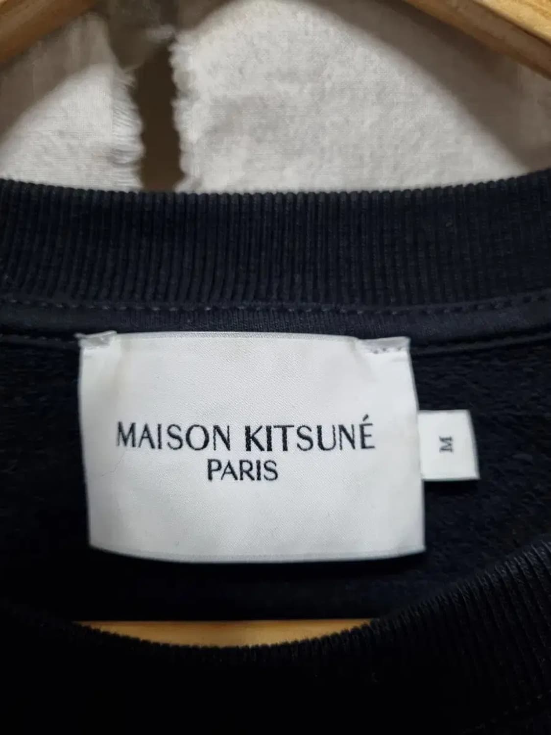 메종키츠네 더블 폭스 블랙 맨투맨 95 상품이미지4