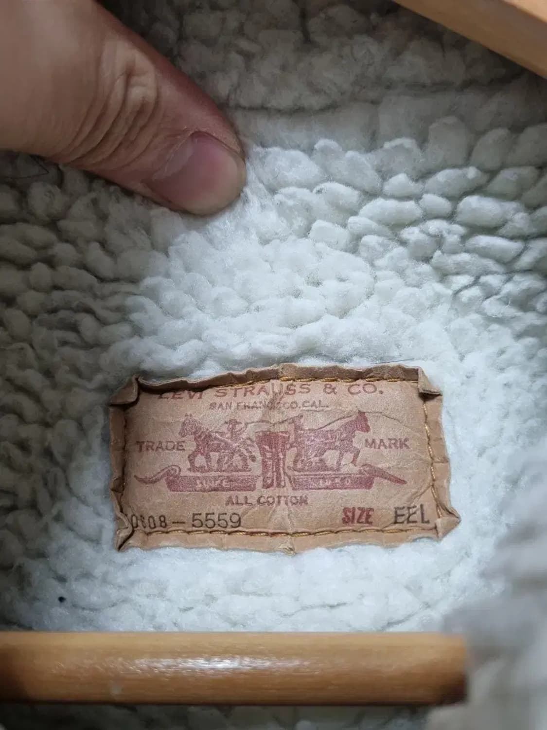 리바이스 데님 양털 자켓 L 상품이미지4