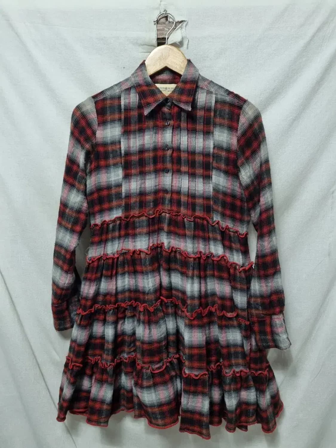 데님앤서플라이 체크 캉캉 원피스 S 상품이미지1