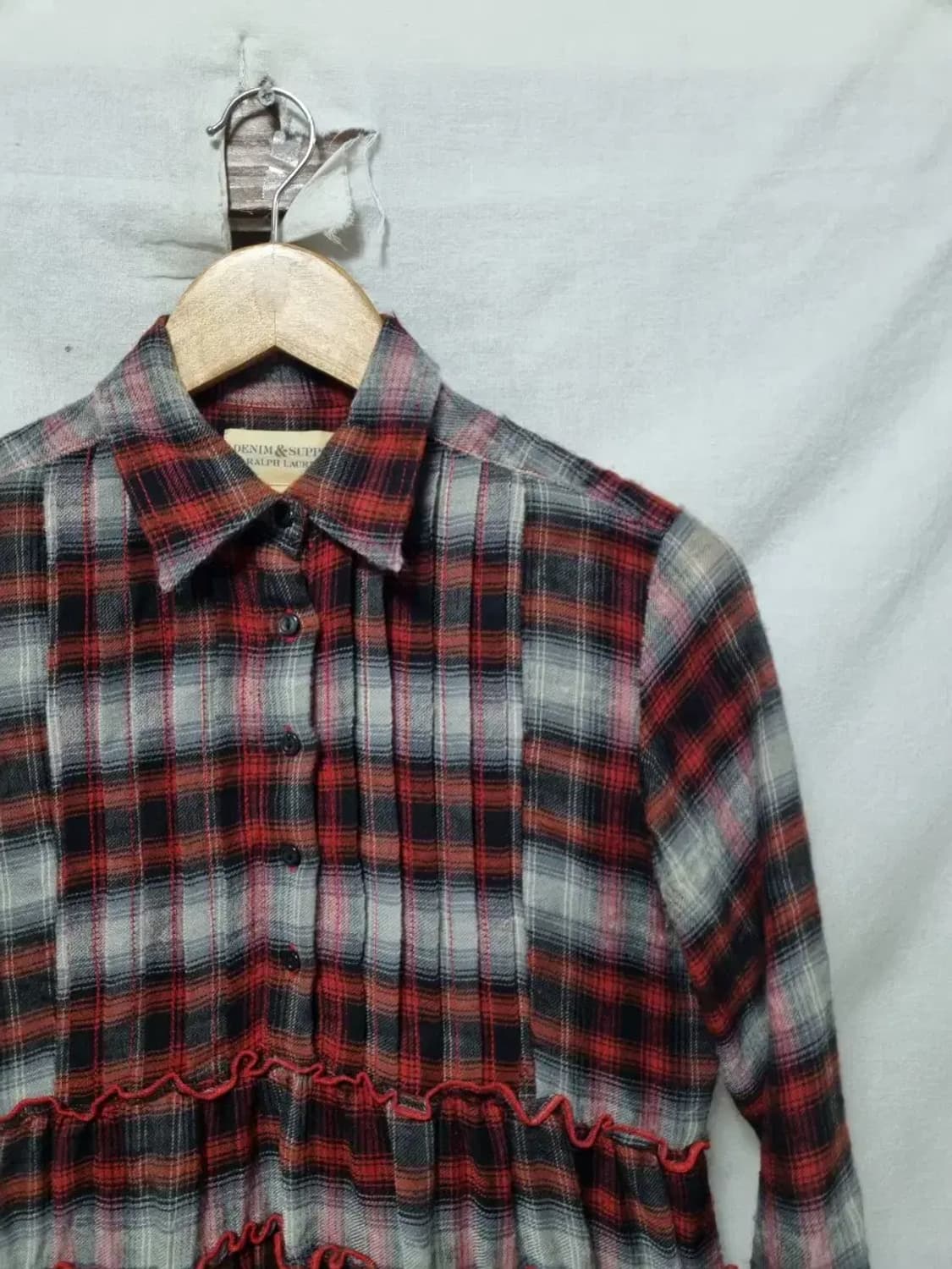 데님앤서플라이 체크 캉캉 원피스 S 상품이미지2