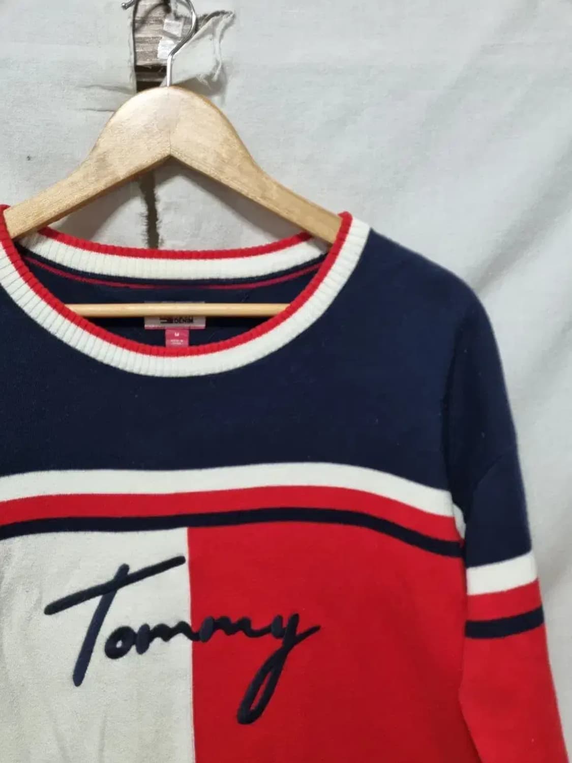 타미힐피거 스트라이프 니트 M 상품이미지3