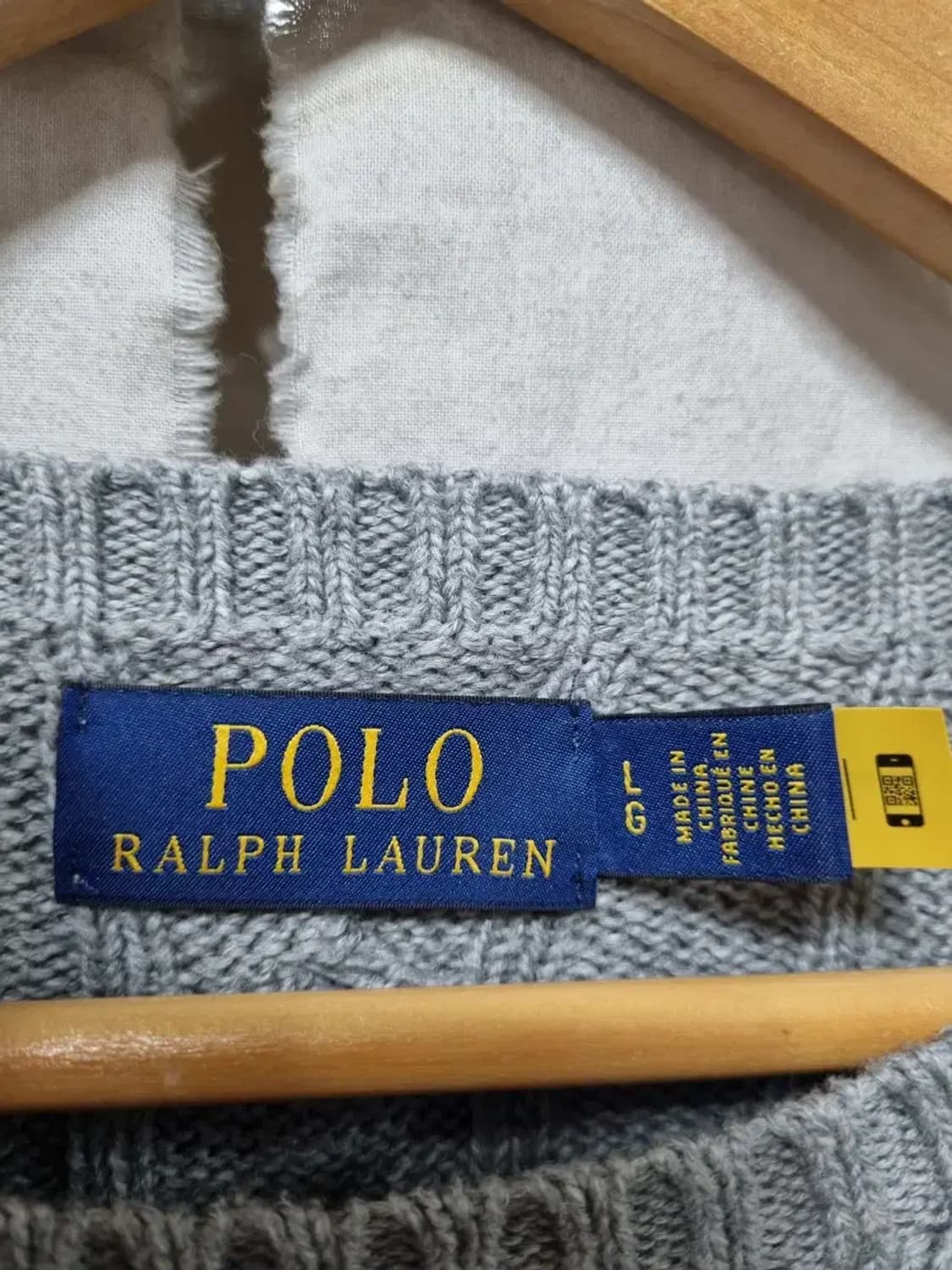폴로 랄프로렌 꽈배기 니트 L 상품이미지4