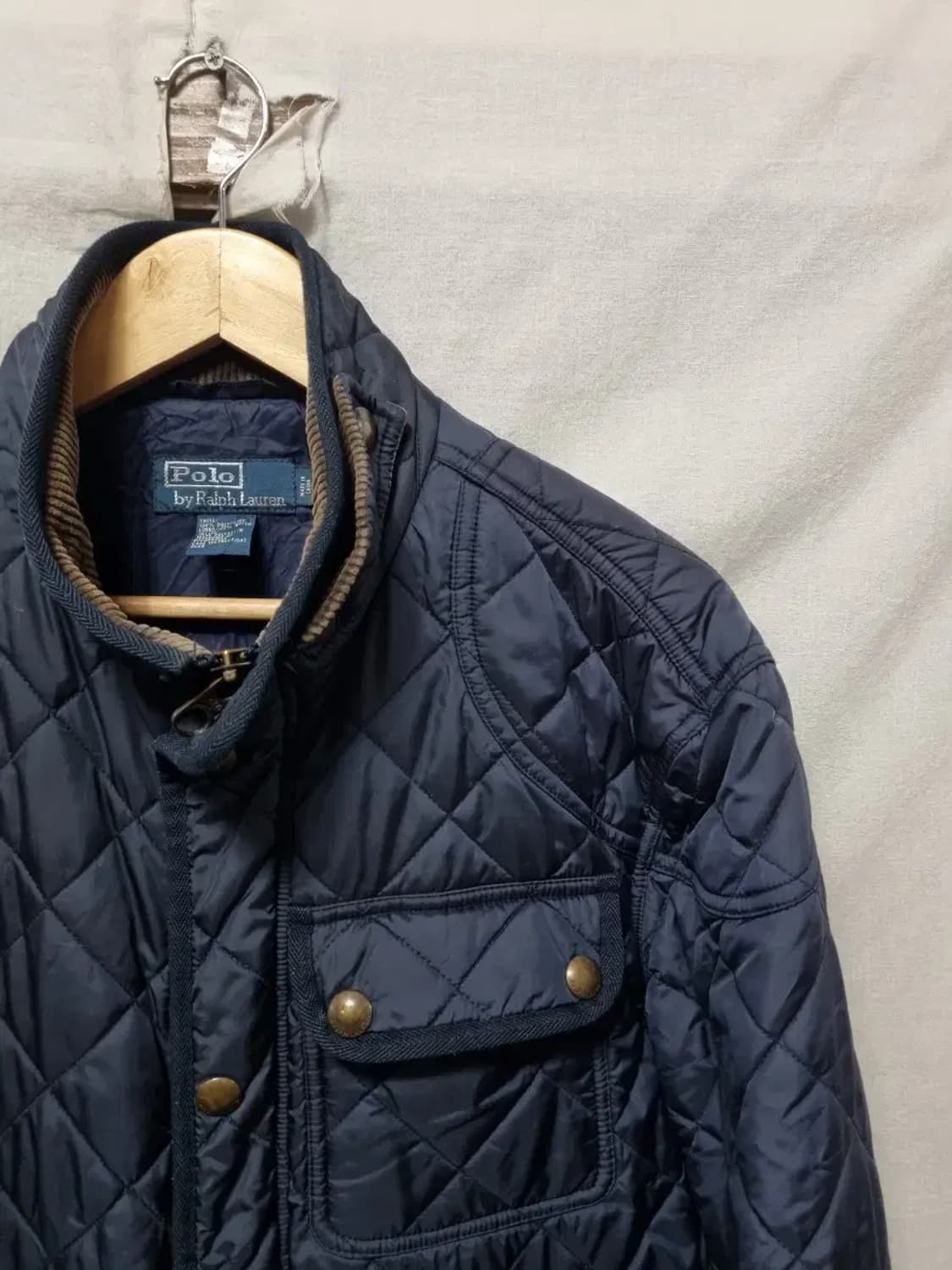 폴로 랄프로렌 네이비 퀼팅 자켓 L 상품이미지3