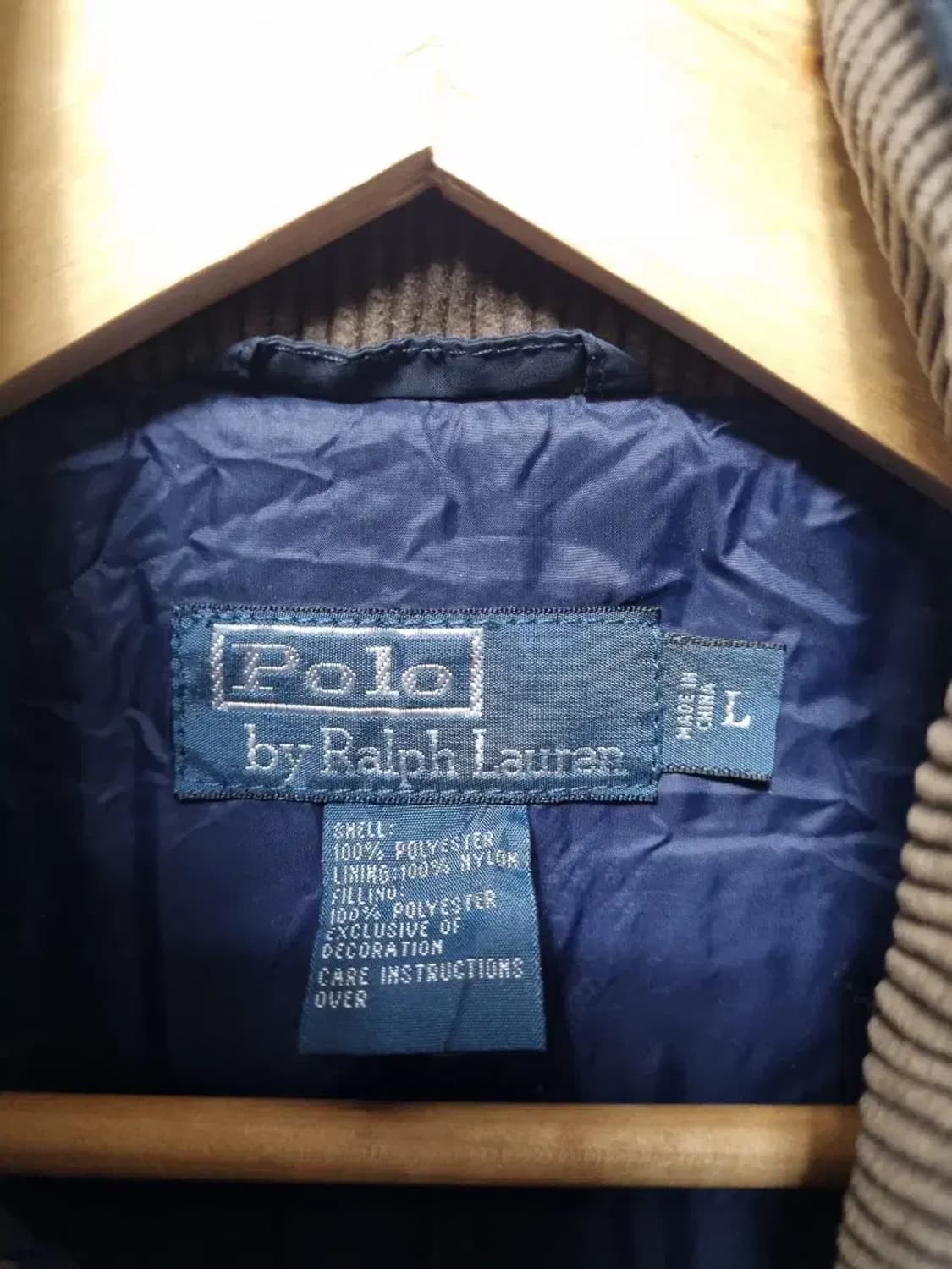 폴로 랄프로렌 네이비 퀼팅 자켓 L 상품이미지4