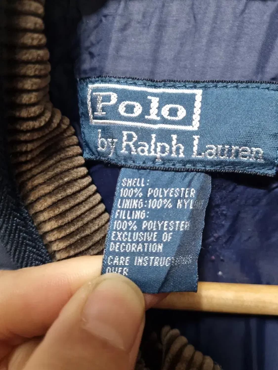 폴로 랄프로렌 네이비 퀼팅 자켓 L 상품이미지5