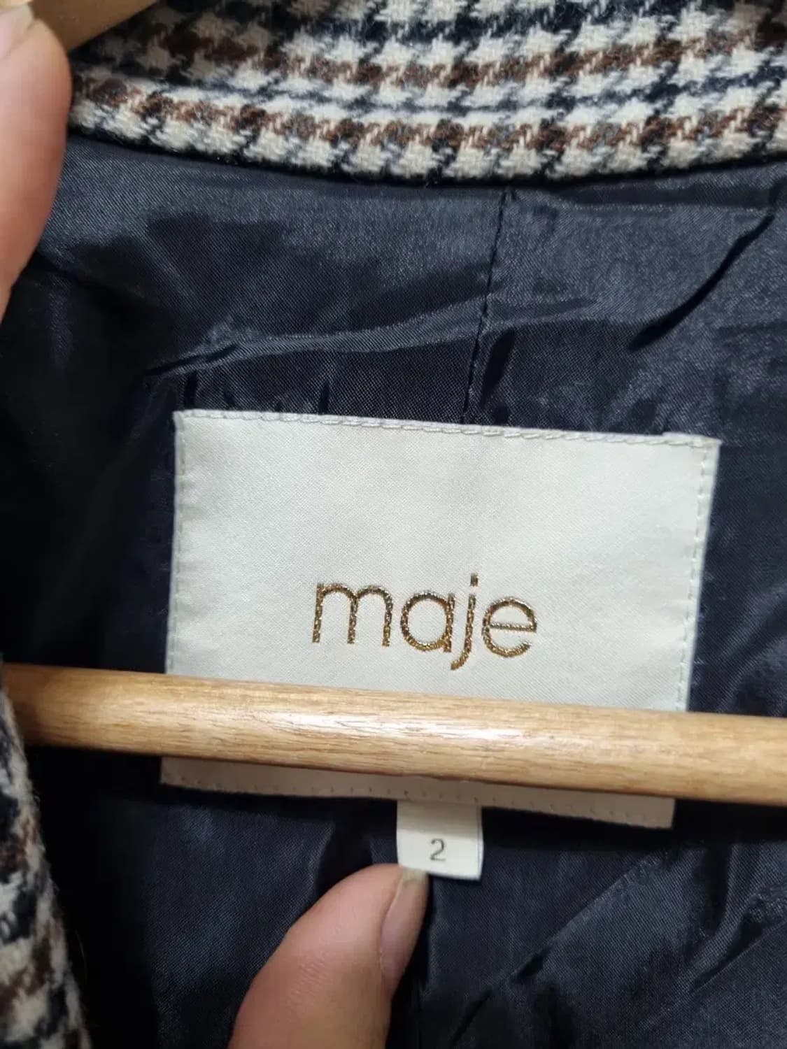 마쥬 하운드투스 더블 버튼 코트 2 상품이미지4