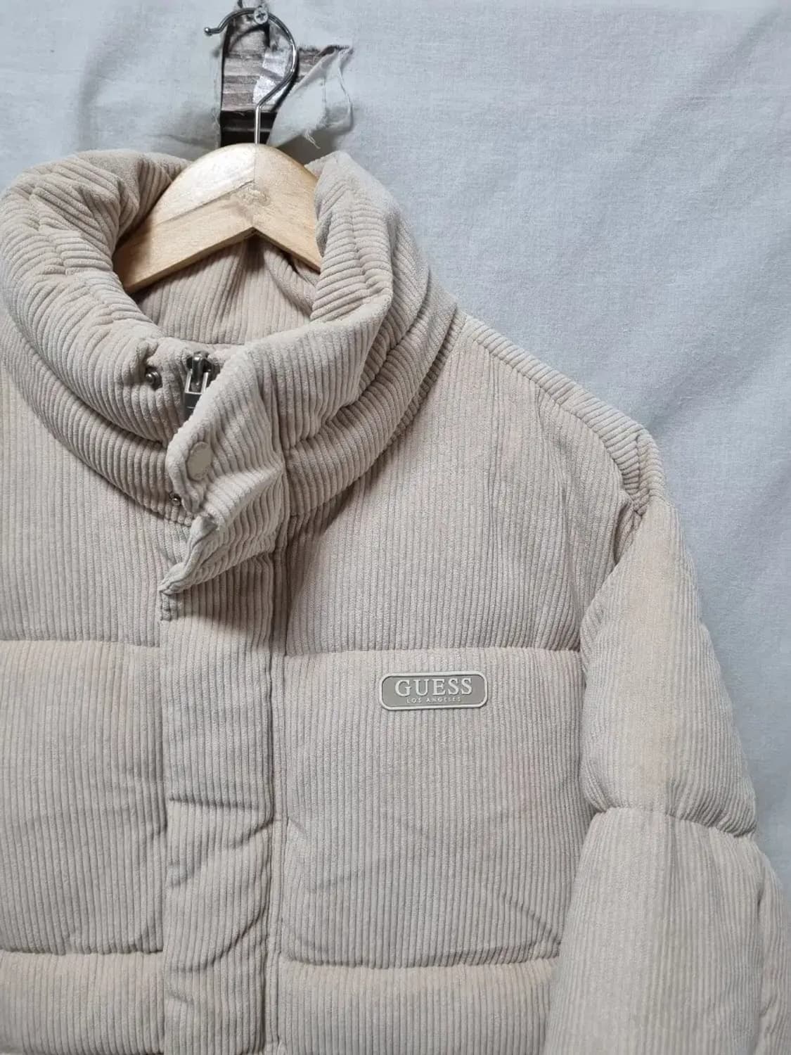 게스 코듀로이 패딩 점퍼 M 상품이미지3