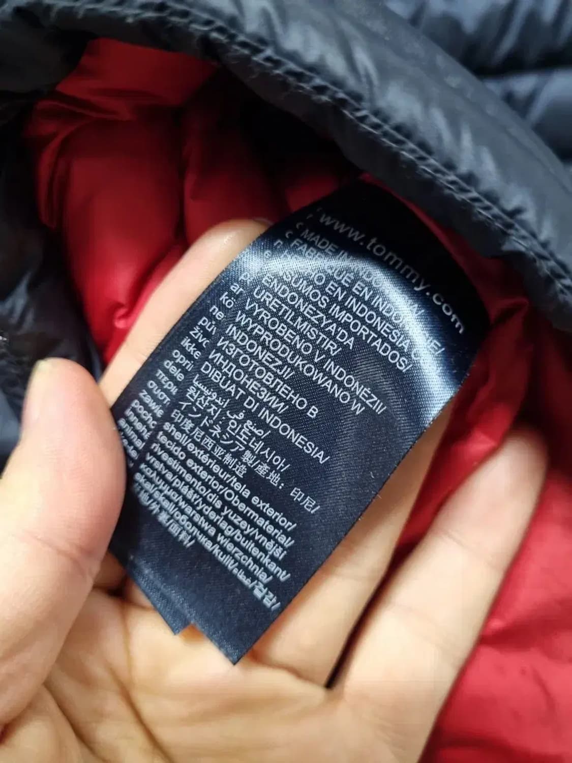 타미힐피거 네이비 경량 패딩 점퍼 L 상품이미지5