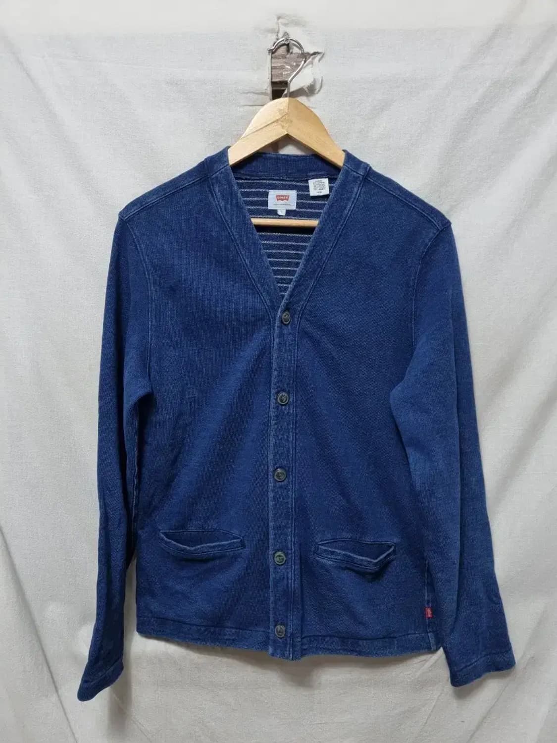 리바이스 데님 블루 가디건 S 상품이미지1