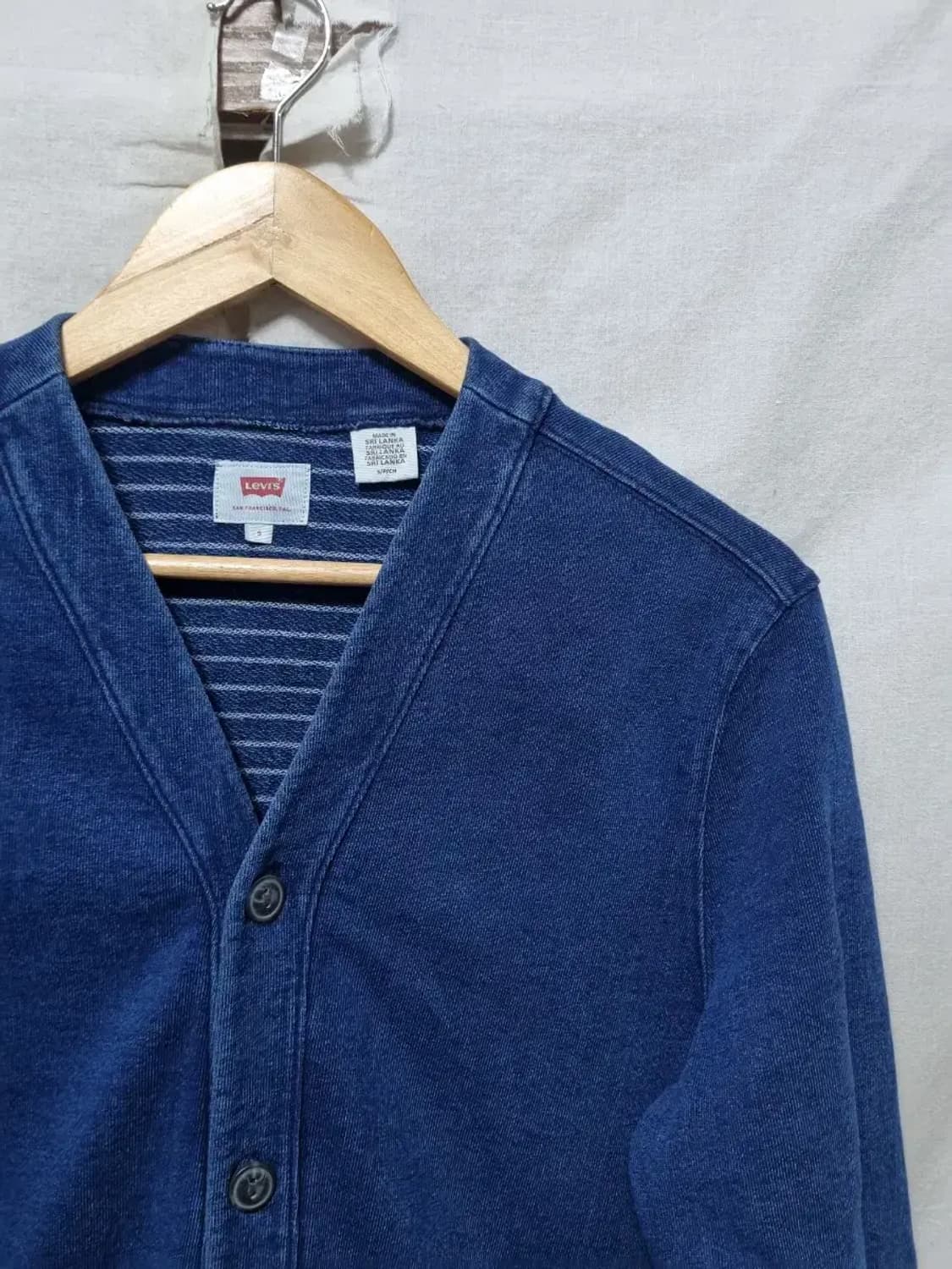 리바이스 데님 블루 가디건 S 상품이미지3