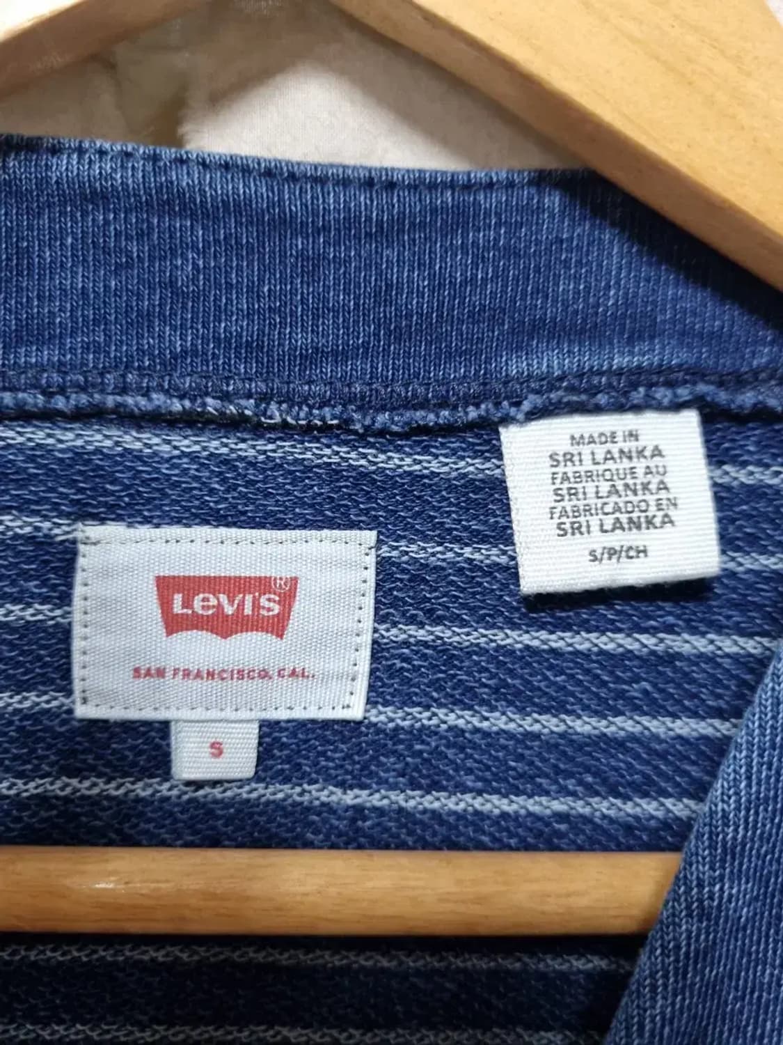 리바이스 데님 블루 가디건 S 상품이미지4