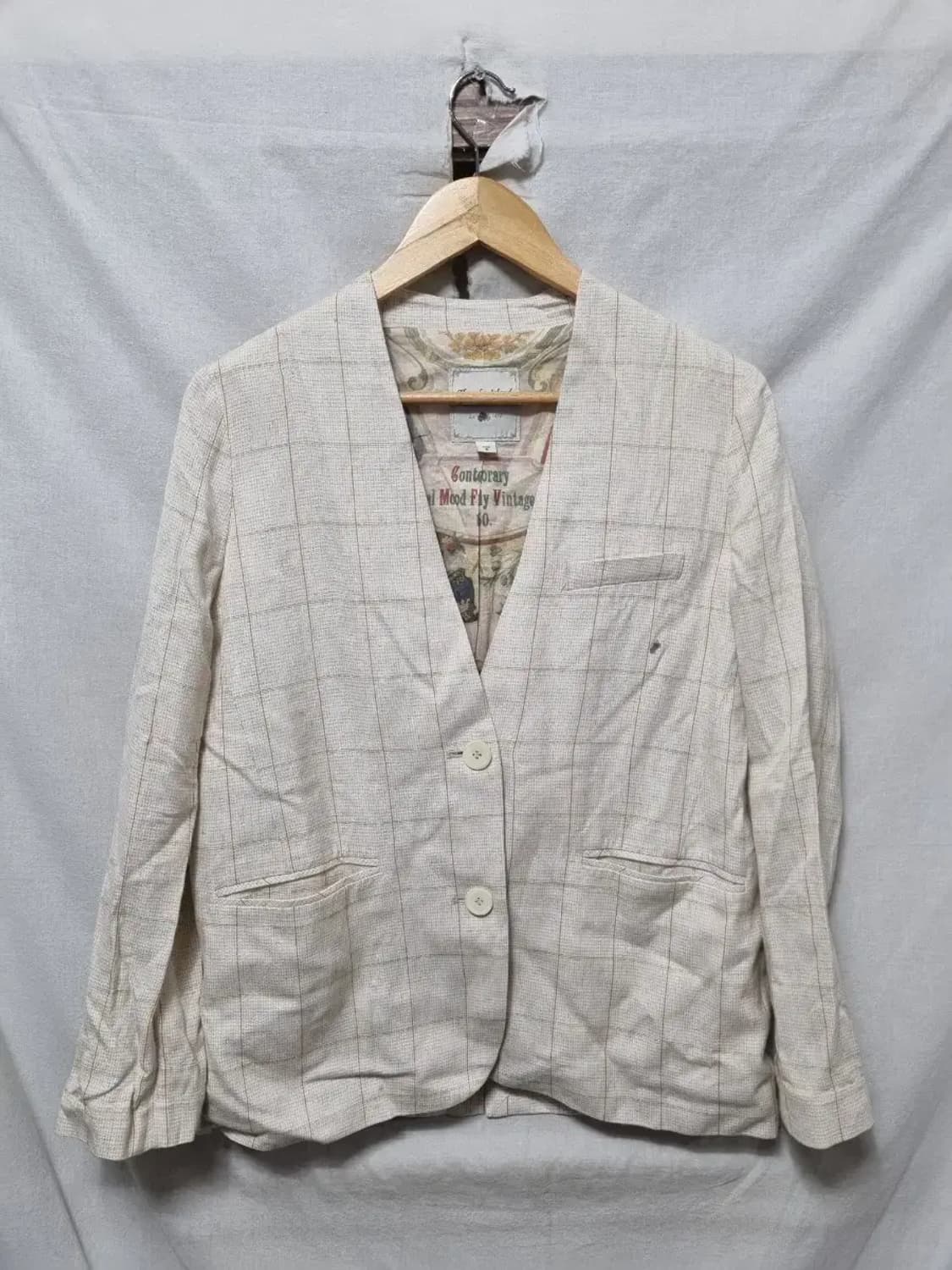 앤더슨벨 체크무늬 자켓 S 상품이미지1