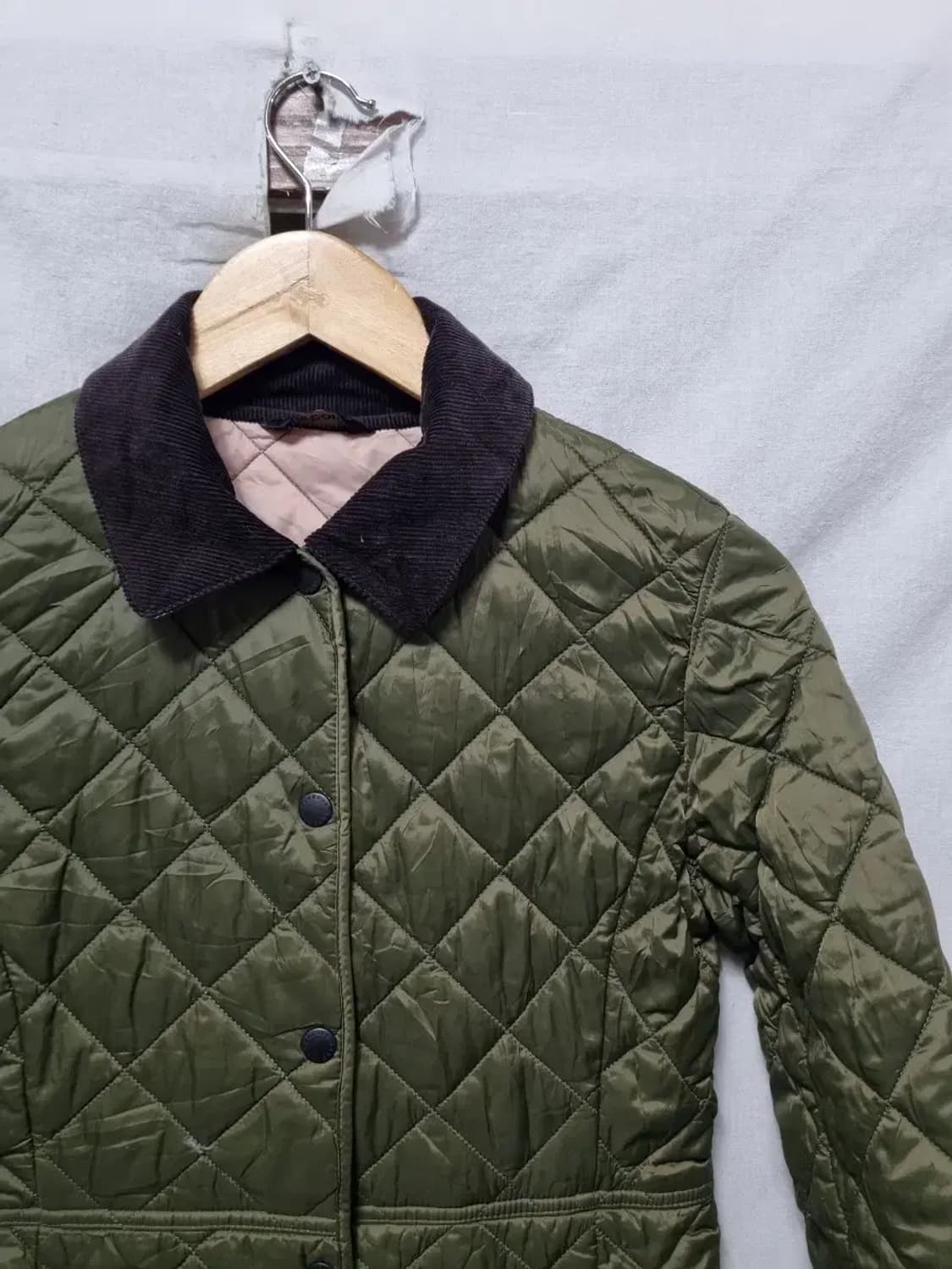 바버 퀼팅 자켓 올리브 여성 85 상품이미지3