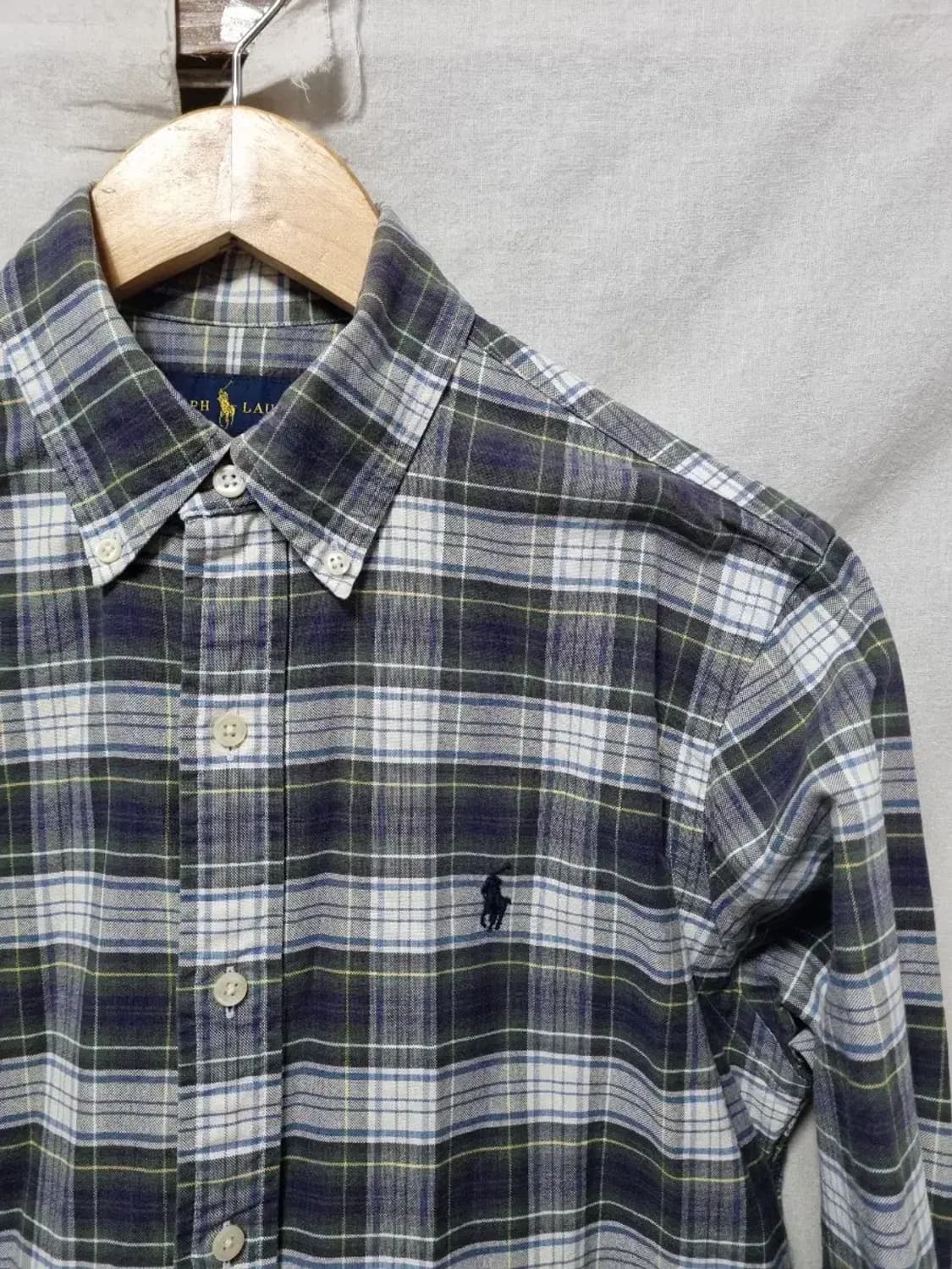 폴로 랄프로렌 체크 남방 긴팔 셔츠 S 상품이미지3