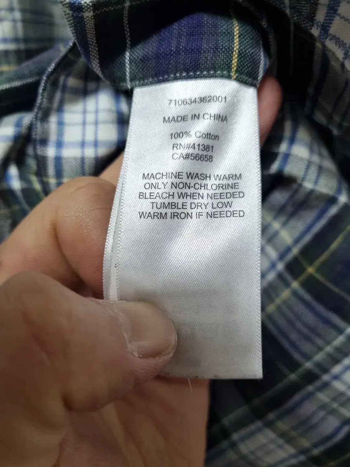 폴로 랄프로렌 체크 남방 긴팔 셔츠 S 상품이미지5