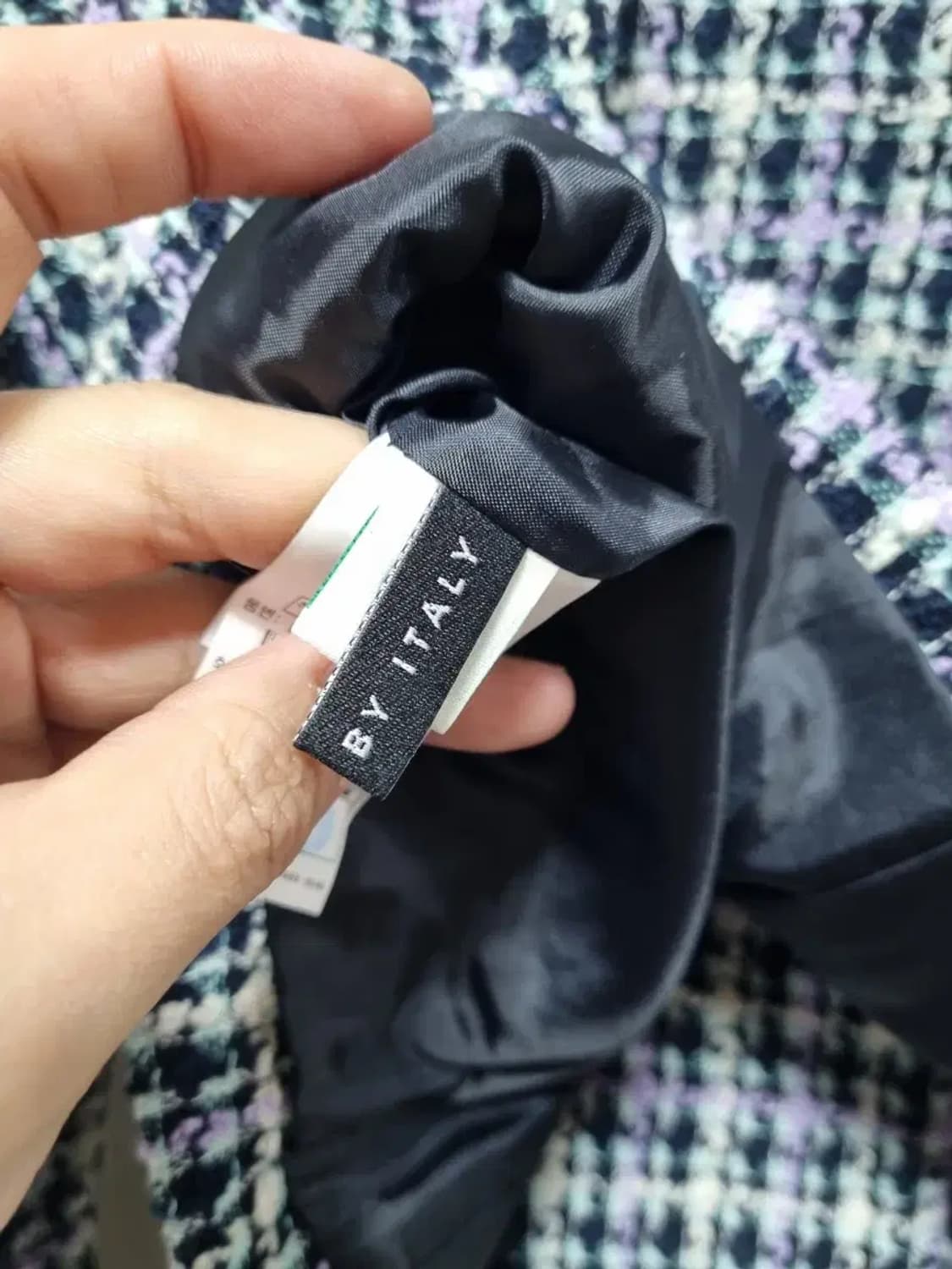 시슬리 트위드 체크 자켓 90 상품이미지6