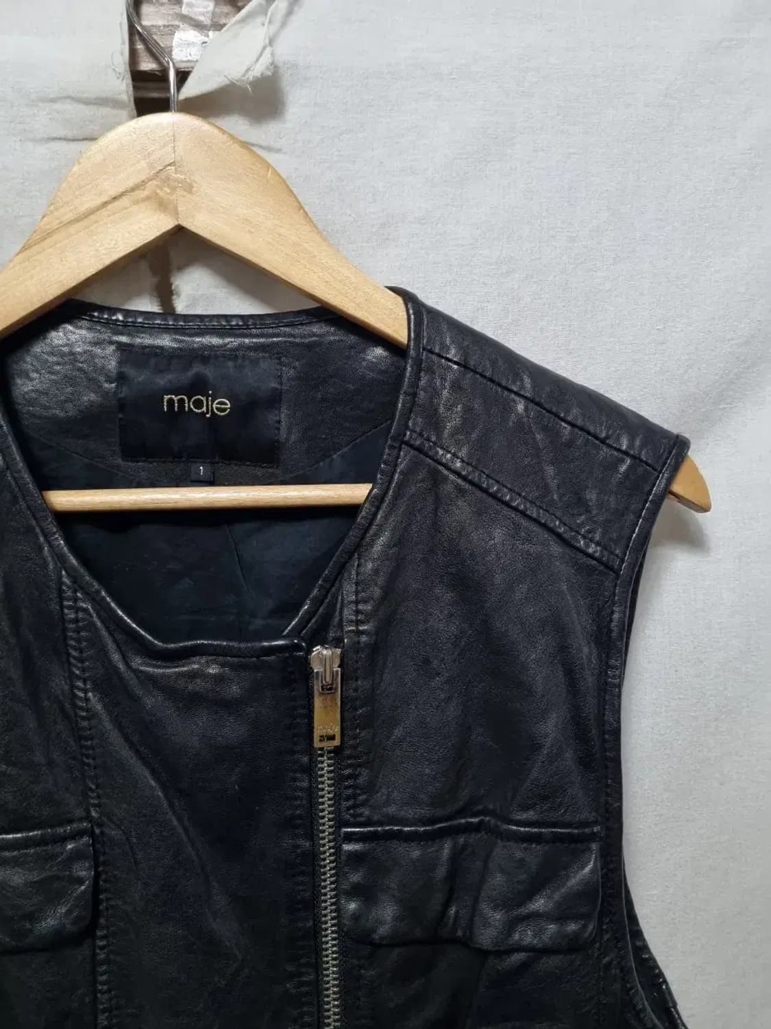 마쥬 양가죽 베스트 조끼 90 상품이미지3