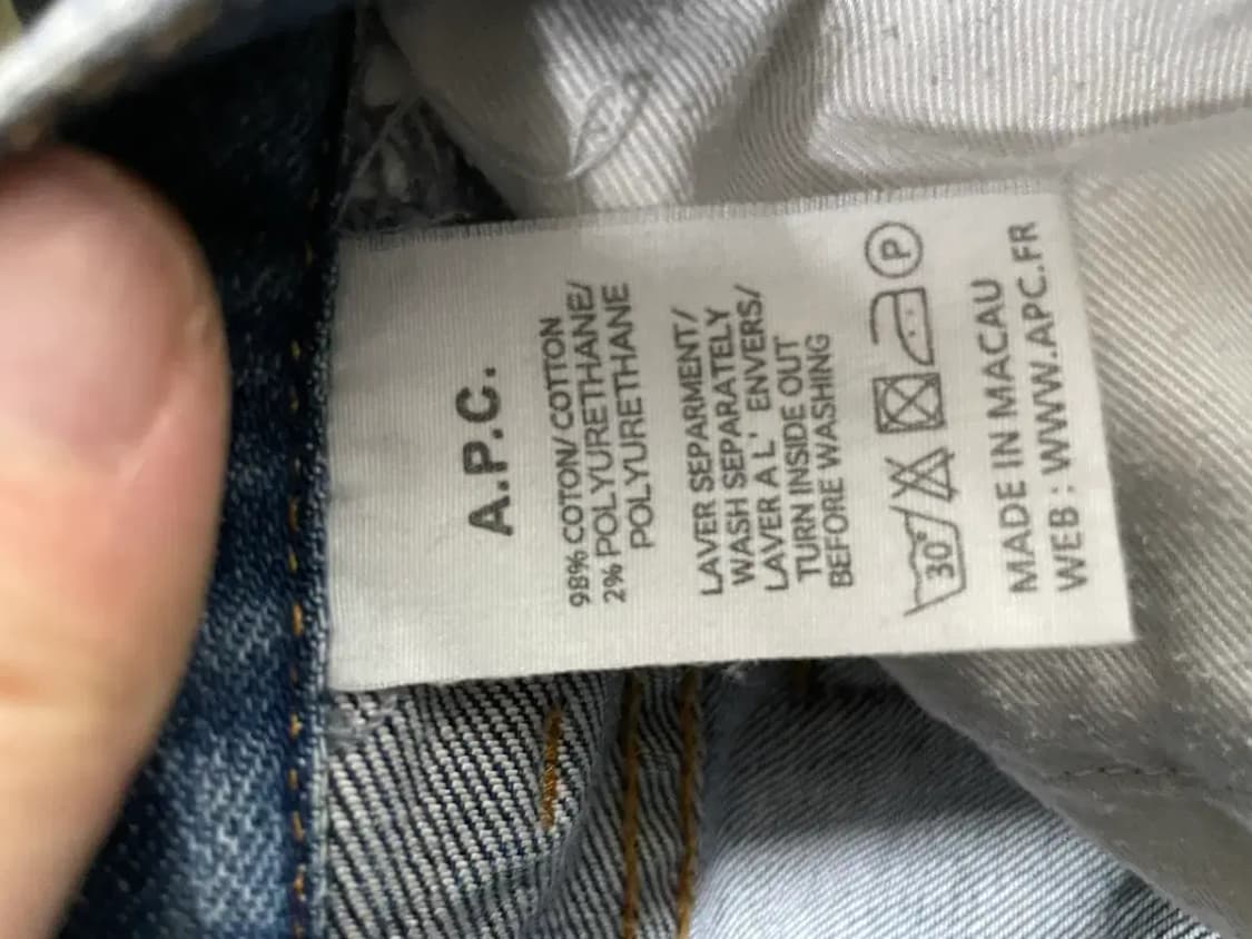 A.P.C. 워싱 데님 청바지 28 상품이미지4