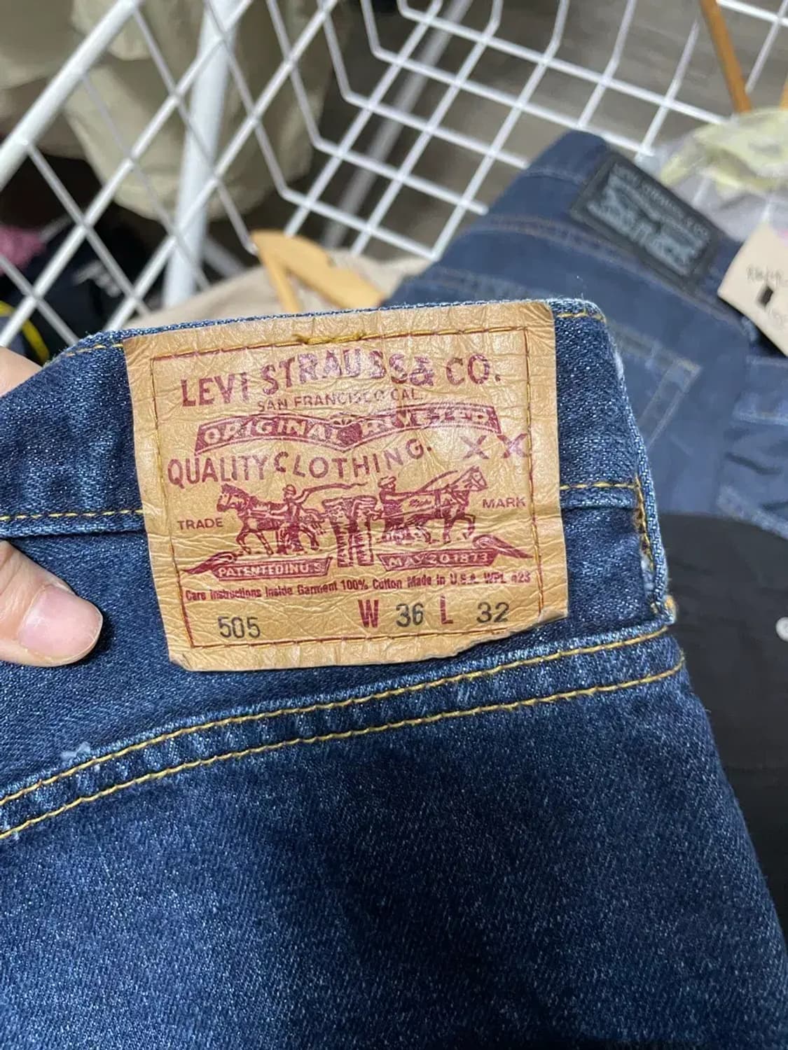 리바이스 505 데님 팬츠 36/32 상품이미지3