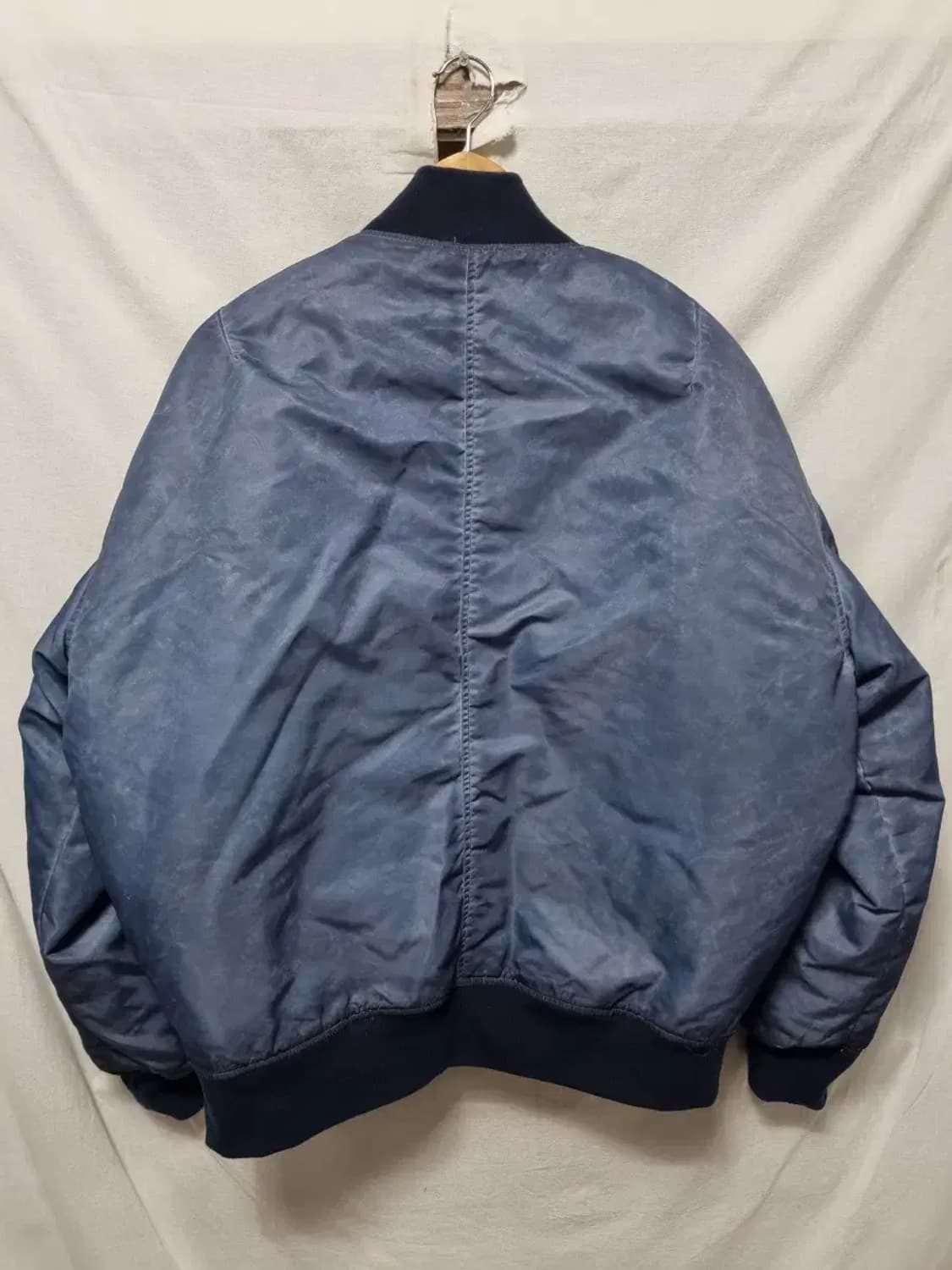 자라 블루종 블루 빈티지 항공점퍼 M 상품이미지3