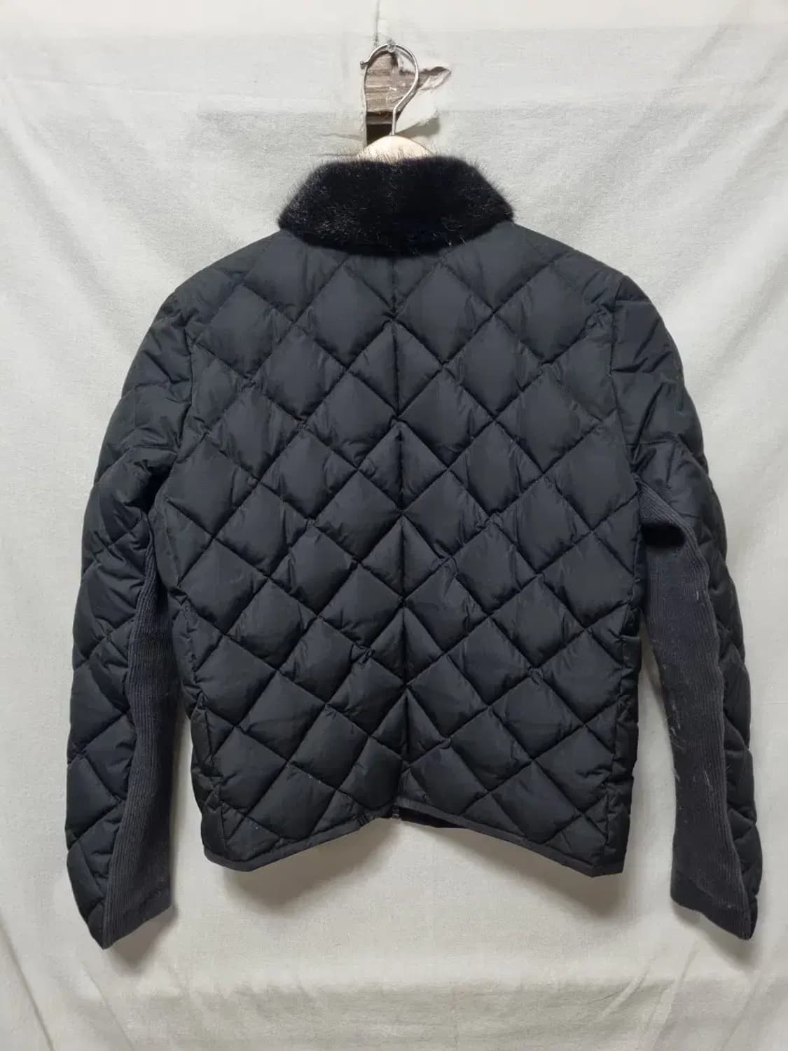 시슬리 블랙 퀼팅 패딩 점퍼 90 상품이미지2