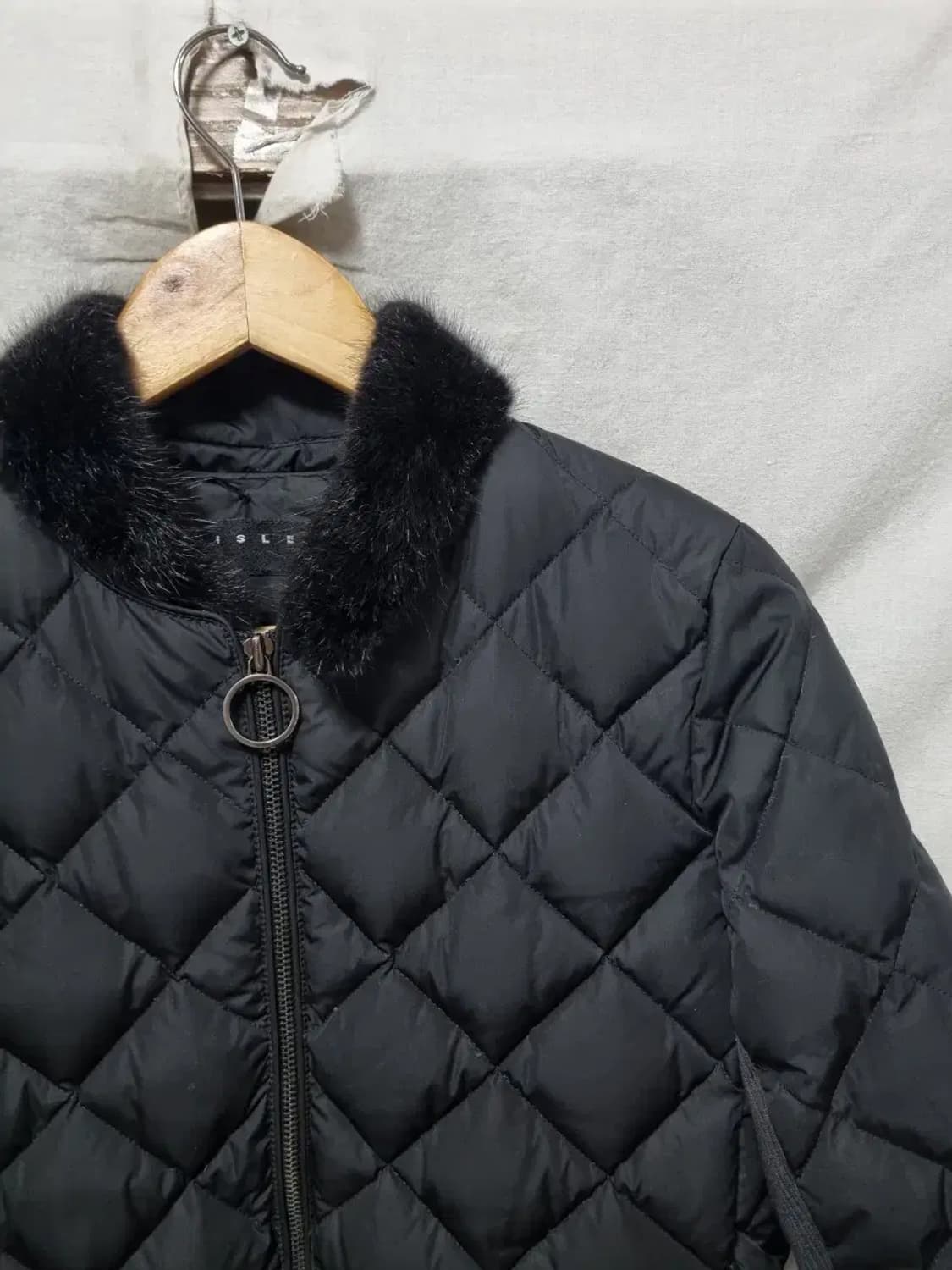 시슬리 블랙 퀼팅 패딩 점퍼 90 상품이미지3