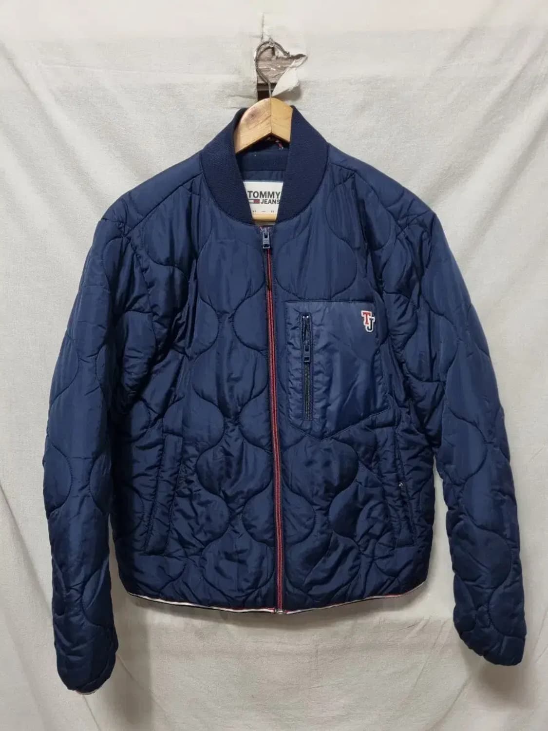타미힐피거 네이비 퀼팅 점퍼 자켓 M 상품이미지1