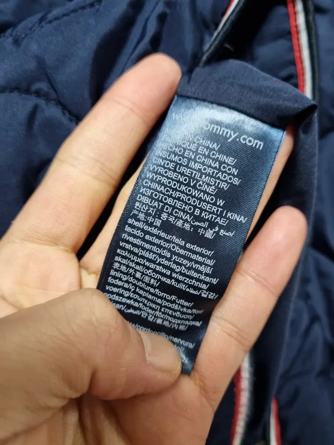 타미힐피거 네이비 퀼팅 점퍼 자켓 M 상품이미지5