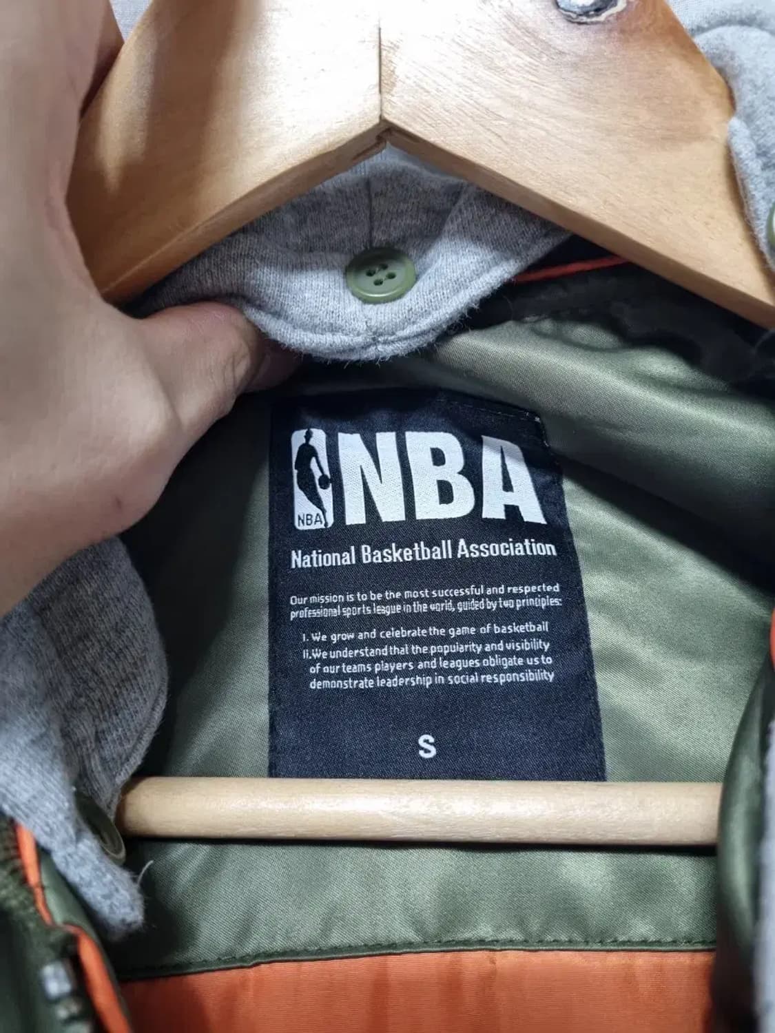 NBA 시카고 불스 후드 MA-1 봄버 자켓 S 상품이미지4