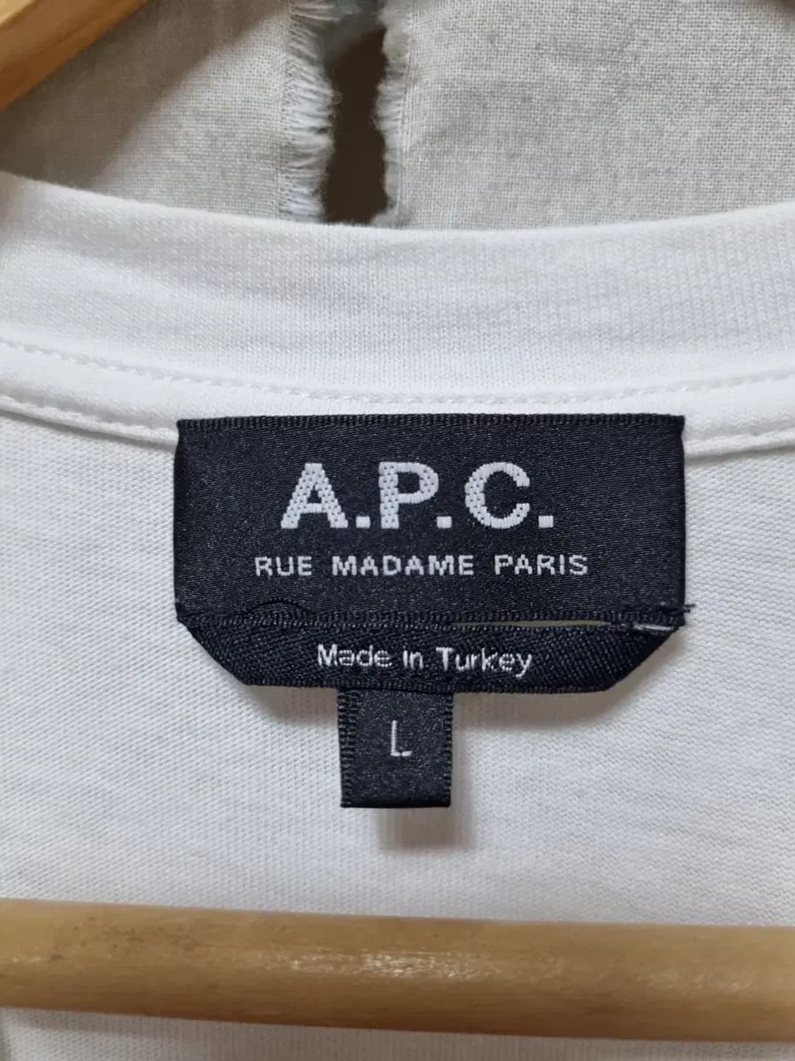 APC 로고 반팔 티셔츠 L 상품이미지4