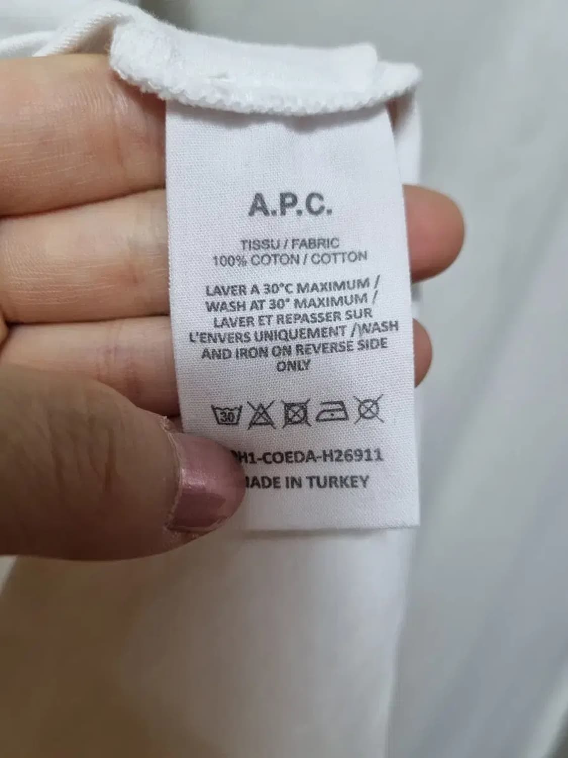 APC 로고 반팔 티셔츠 L 상품이미지5