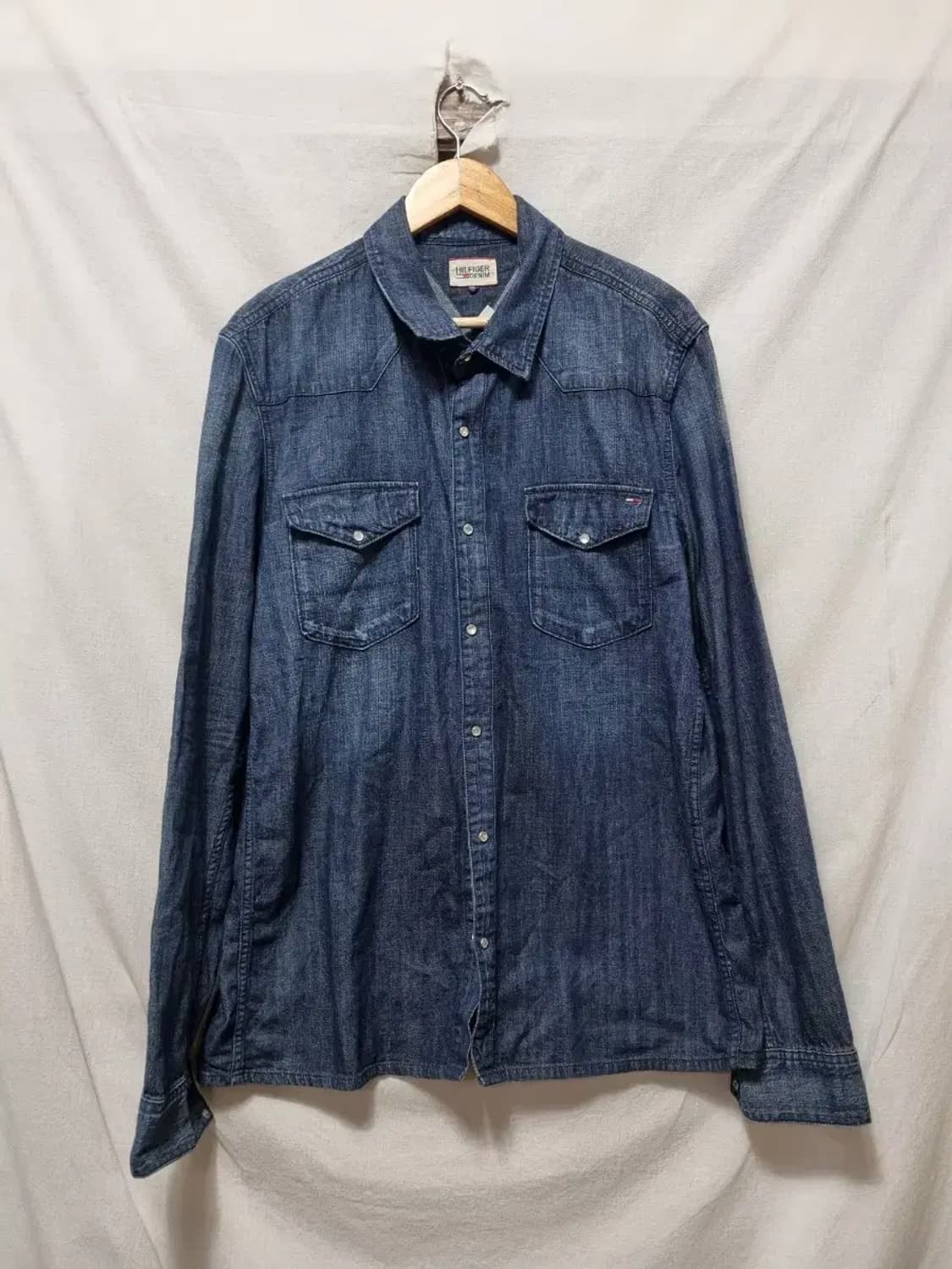 타미힐피거 데님 웨스턴 셔츠 XL 상품이미지1
