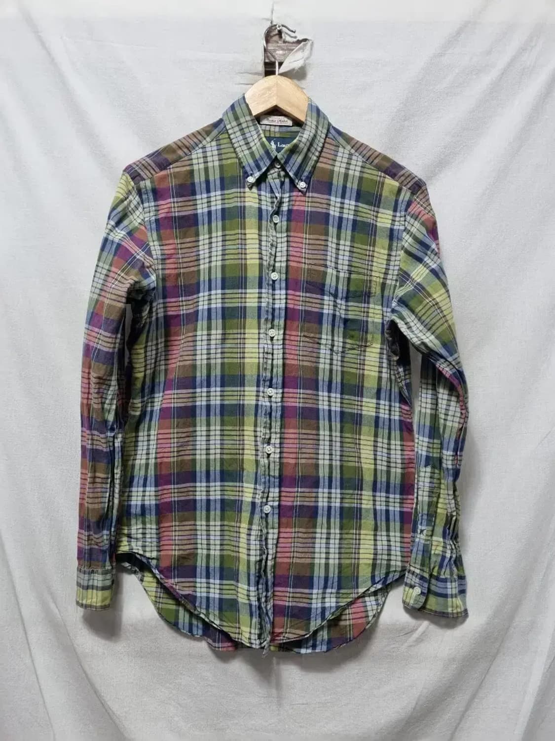 폴로 랄프로렌 체크 클래식핏 셔츠 남방 S 상품이미지1