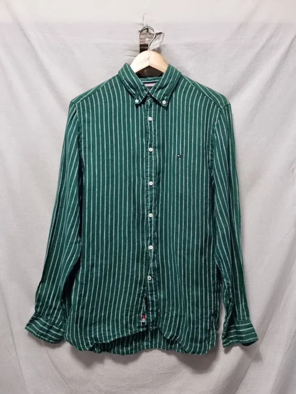 타미힐피거 스트라이프 린넨 셔츠 M 상품이미지1