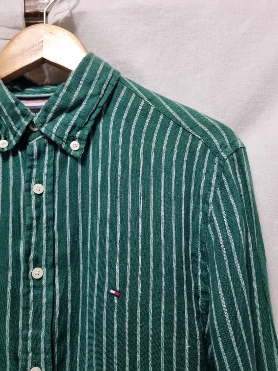 타미힐피거 스트라이프 린넨 셔츠 M 상품이미지3