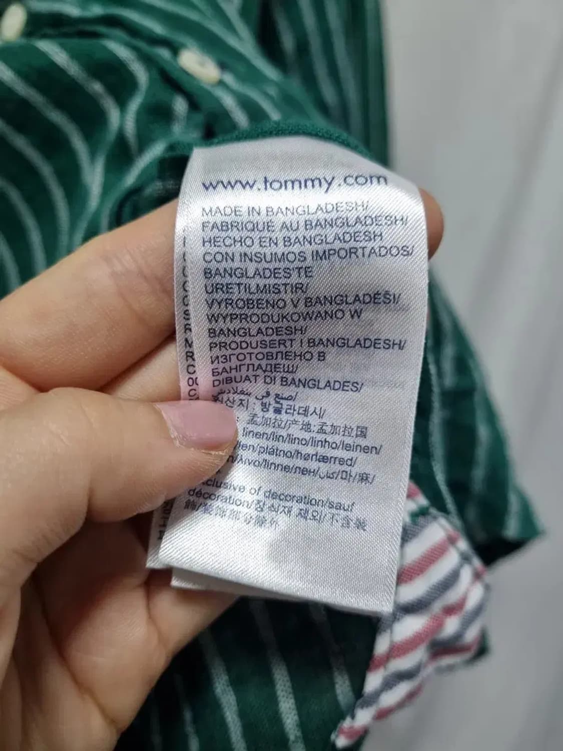 타미힐피거 스트라이프 린넨 셔츠 M 상품이미지5