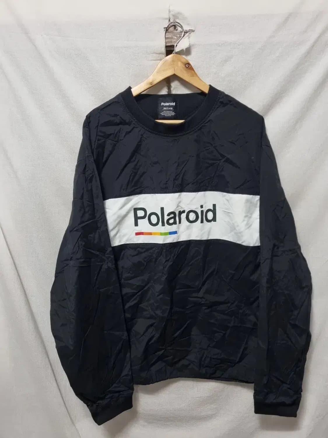 폴라로이드 블랙 바람막이 맨투맨 XL 상품이미지1