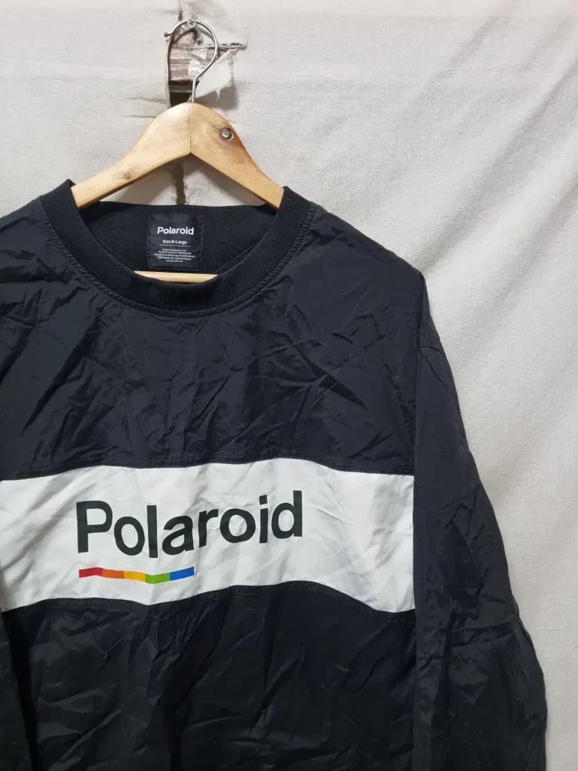 폴라로이드 블랙 바람막이 맨투맨 XL 상품이미지3