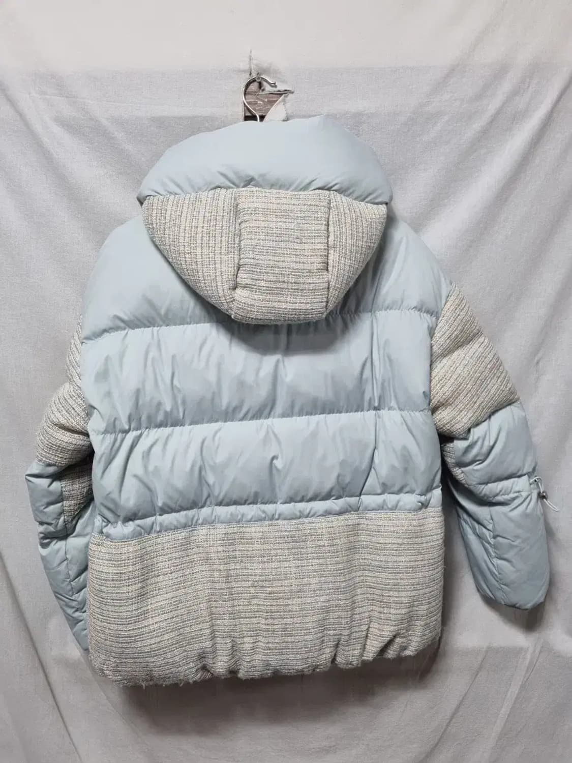 게스 트위드 배색 다운 패딩 점퍼 S 상품이미지2