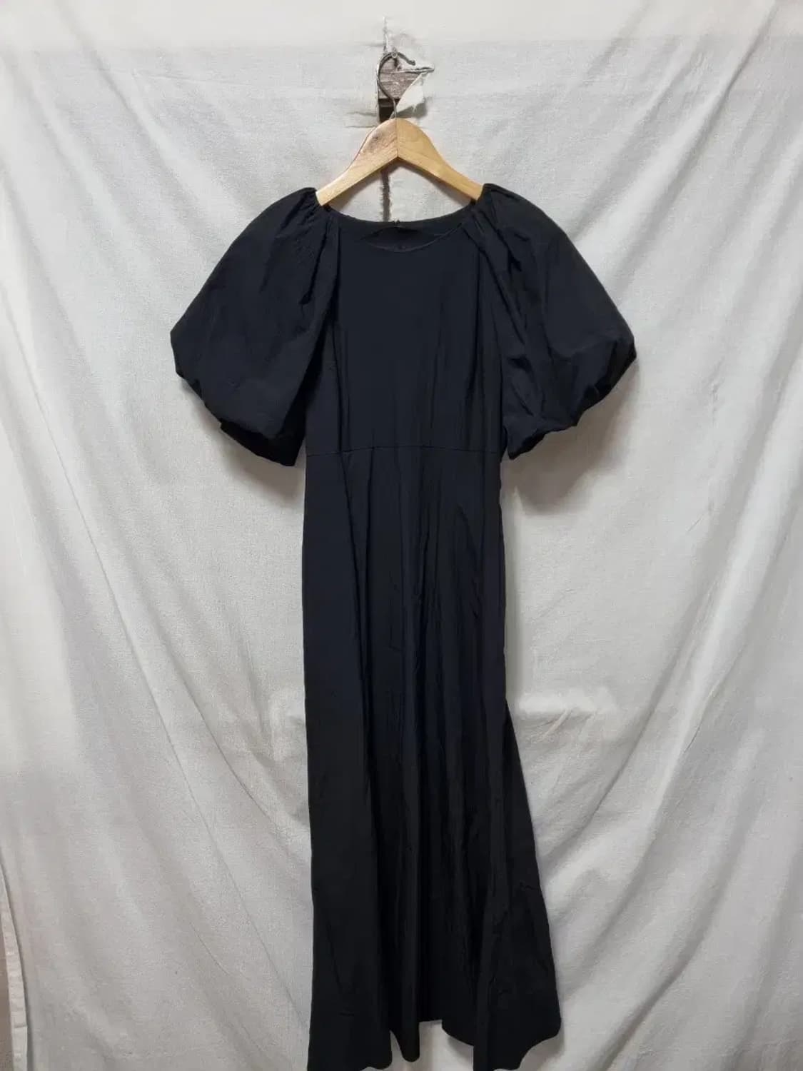 오르 퍼프 반팔 롱 원피스 XS 상품이미지1