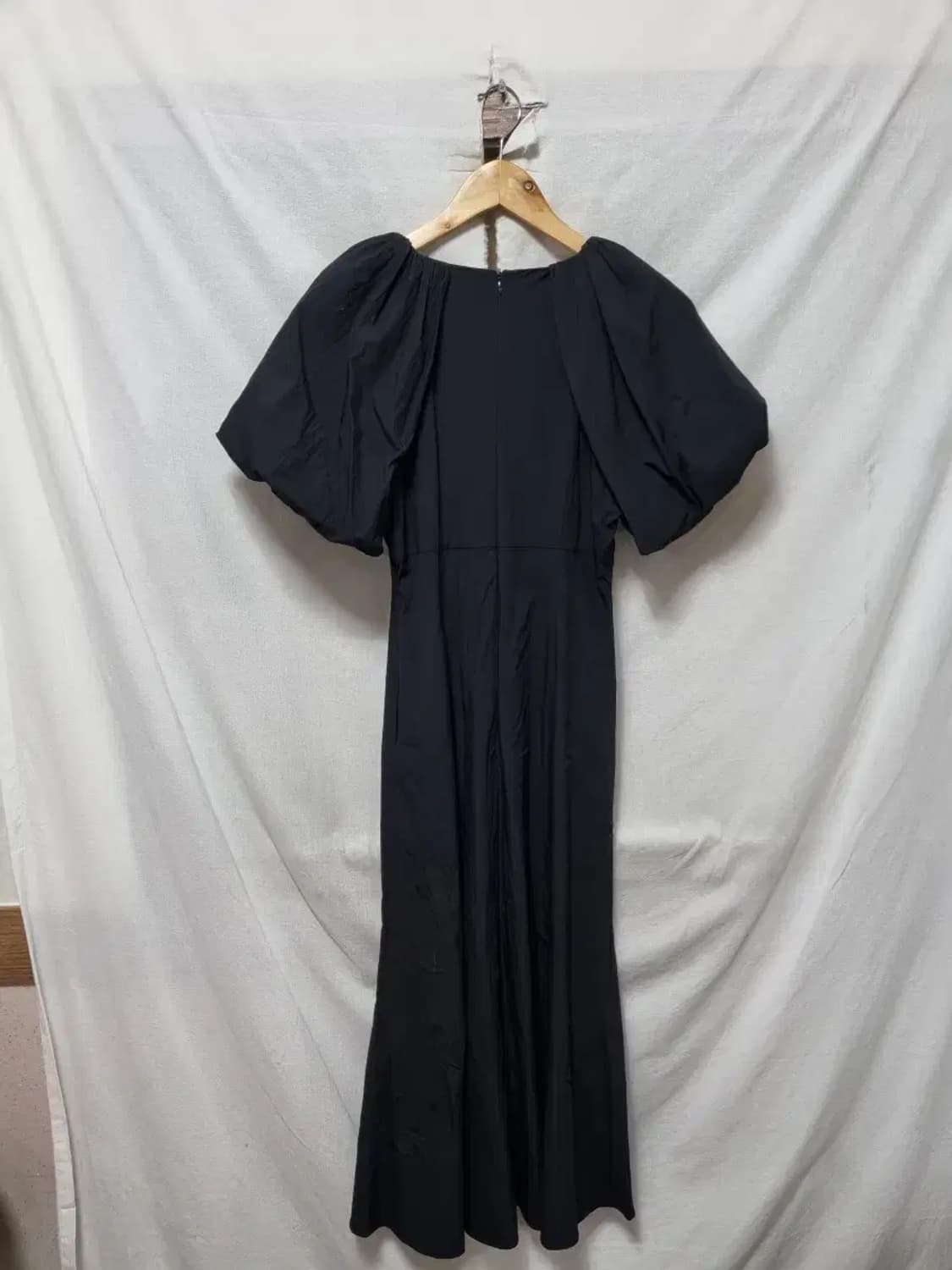 오르 퍼프 반팔 롱 원피스 XS 상품이미지2