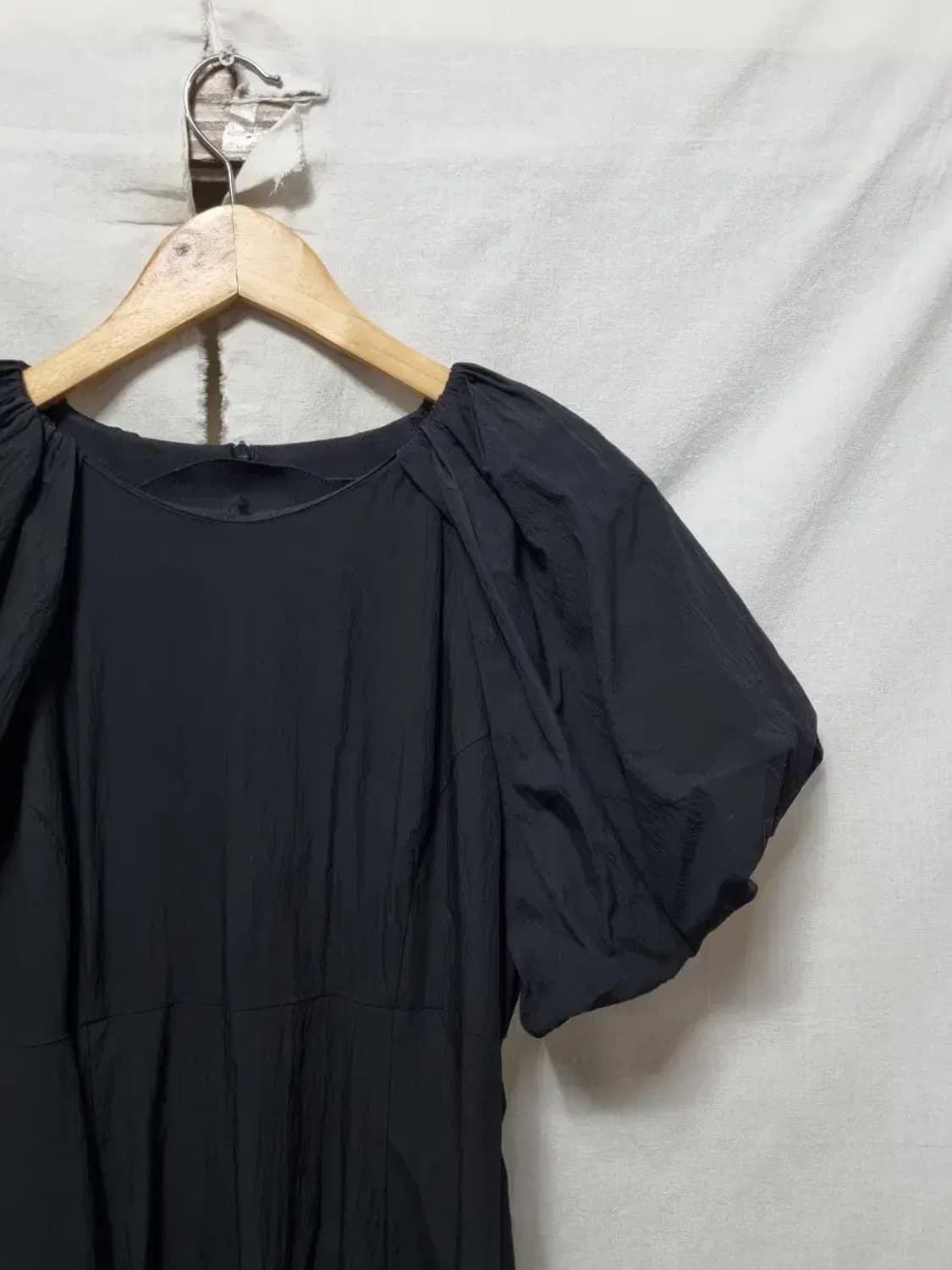 오르 퍼프 반팔 롱 원피스 XS 상품이미지3