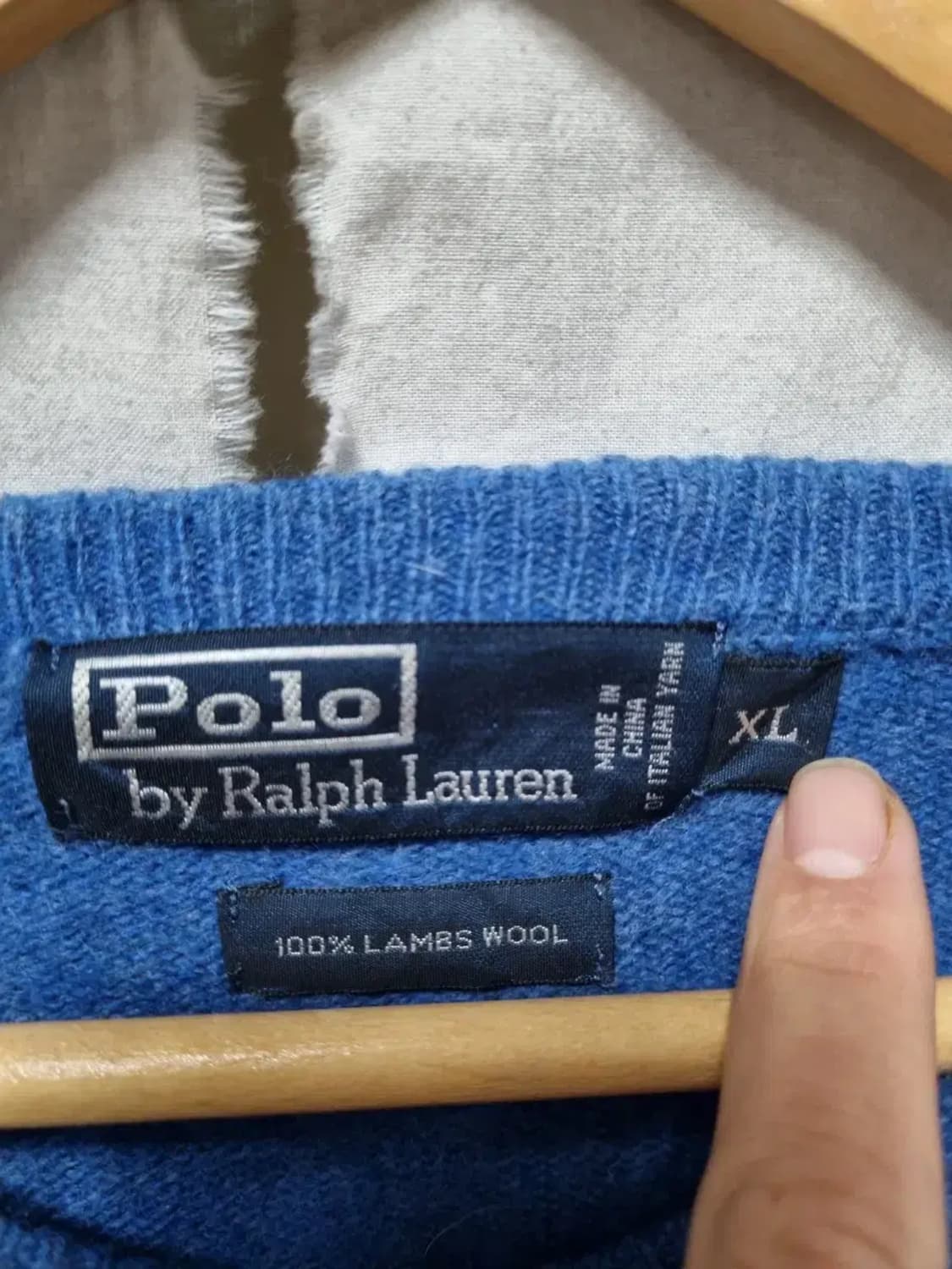 폴로 랄프로렌 브이넥 니트 XL 상품이미지4