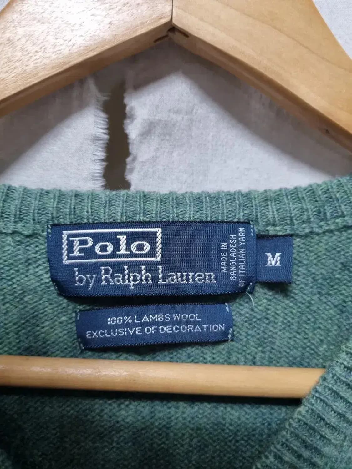 폴로 랄프로렌 브이넥 니트 M 상품이미지4